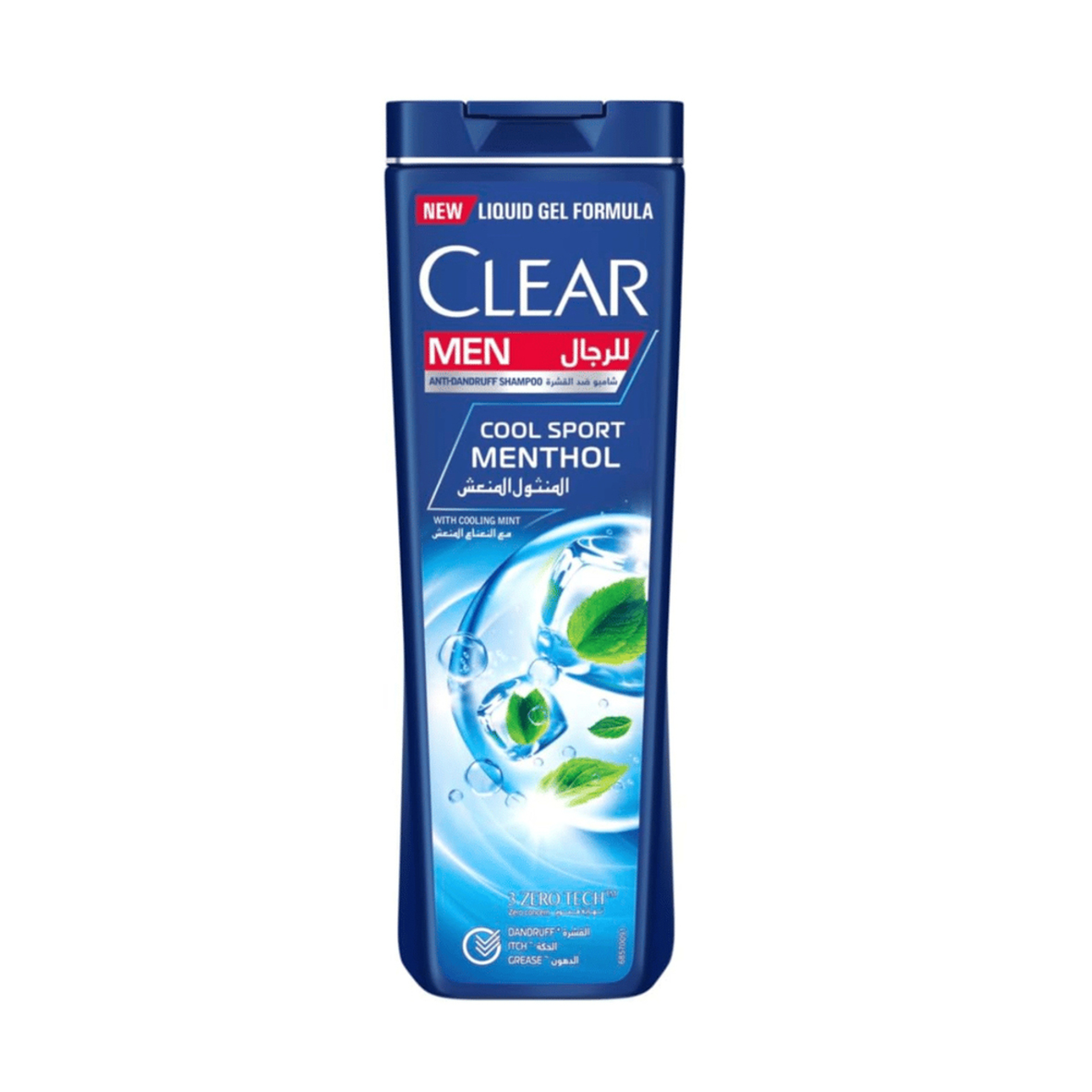 Clear men's  Anti Dandruff Shampoo Cool Sport Menthol 190 ml