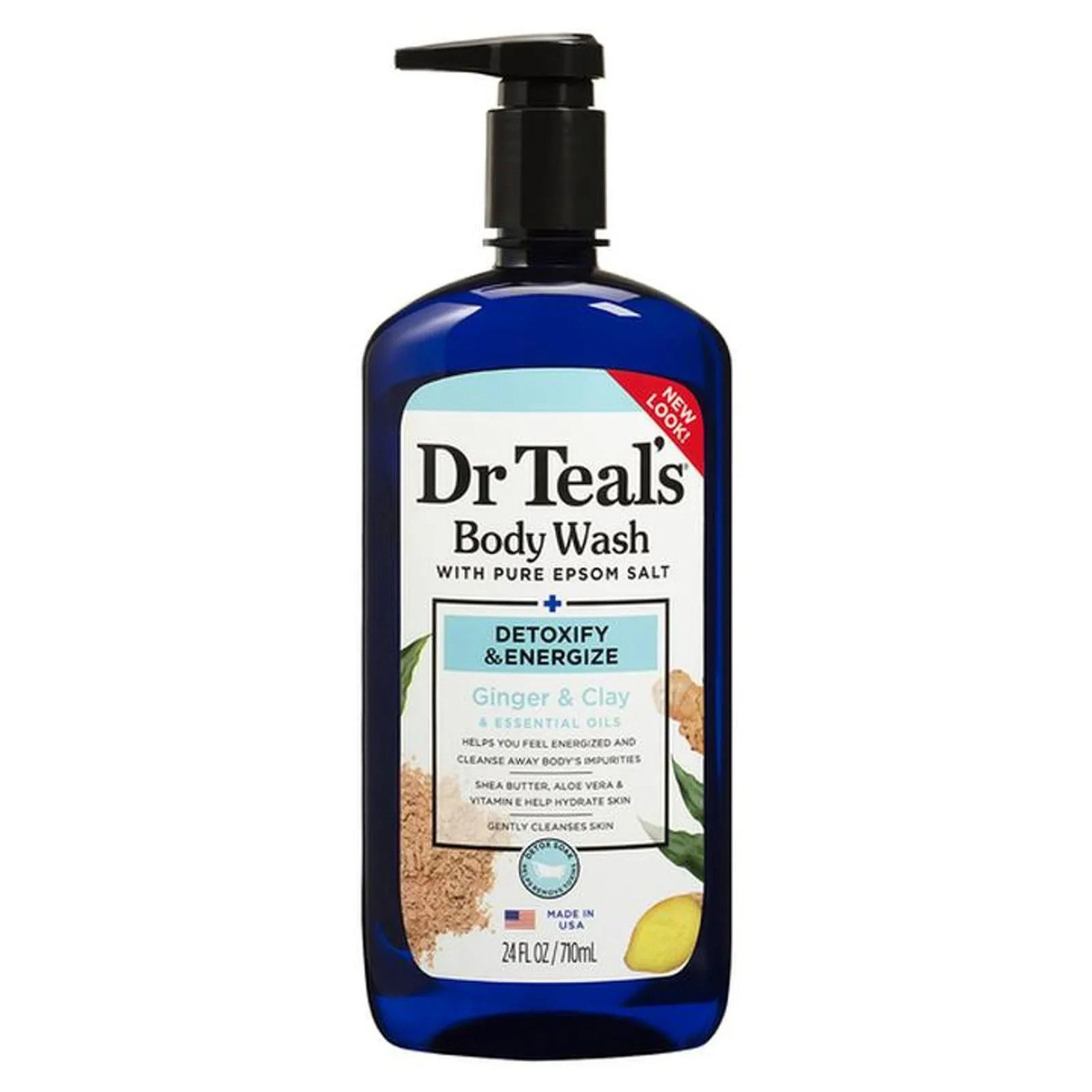 Dr Teal’S Clay Detox Wash 710Ml