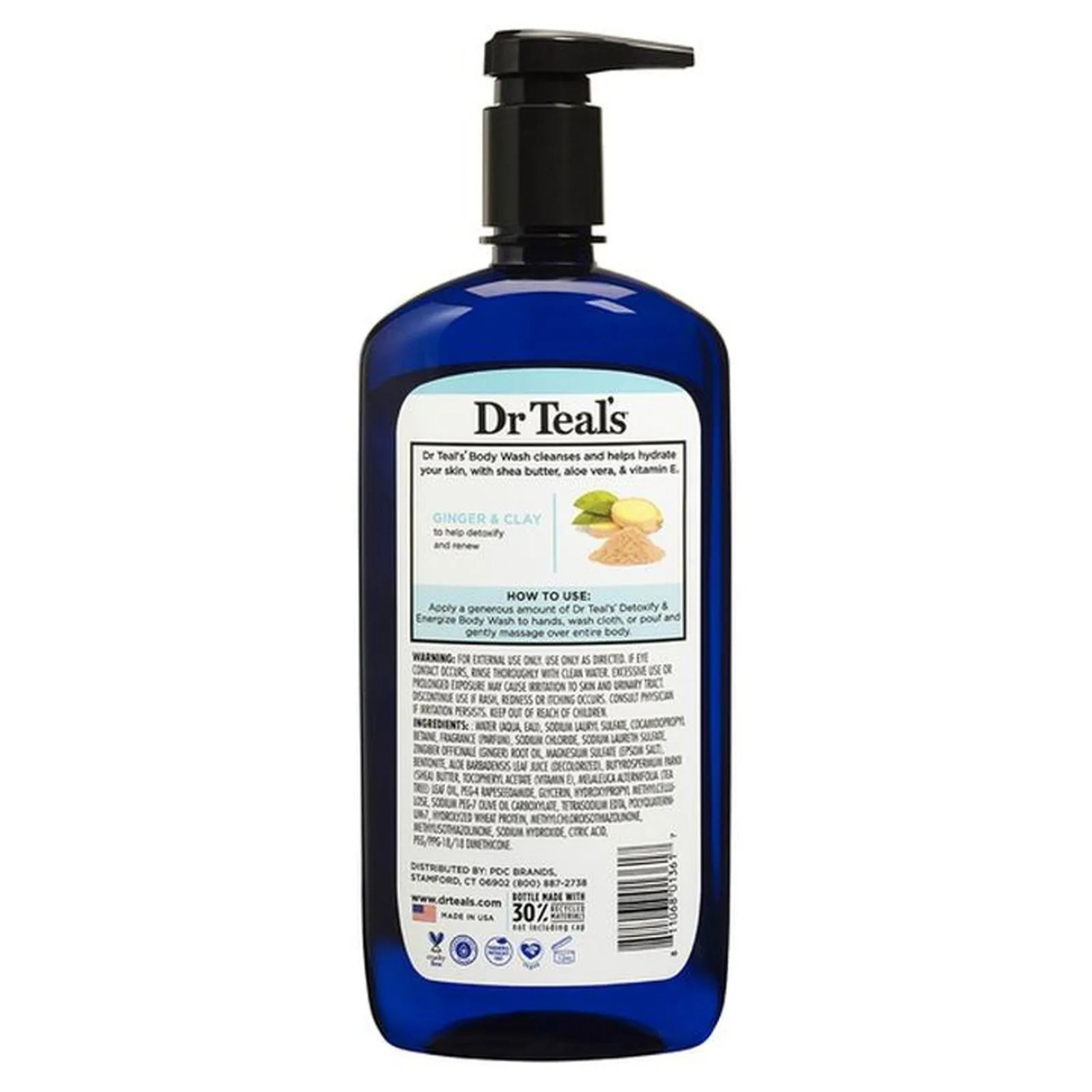 Dr Teal’S Clay Detox Wash 710Ml