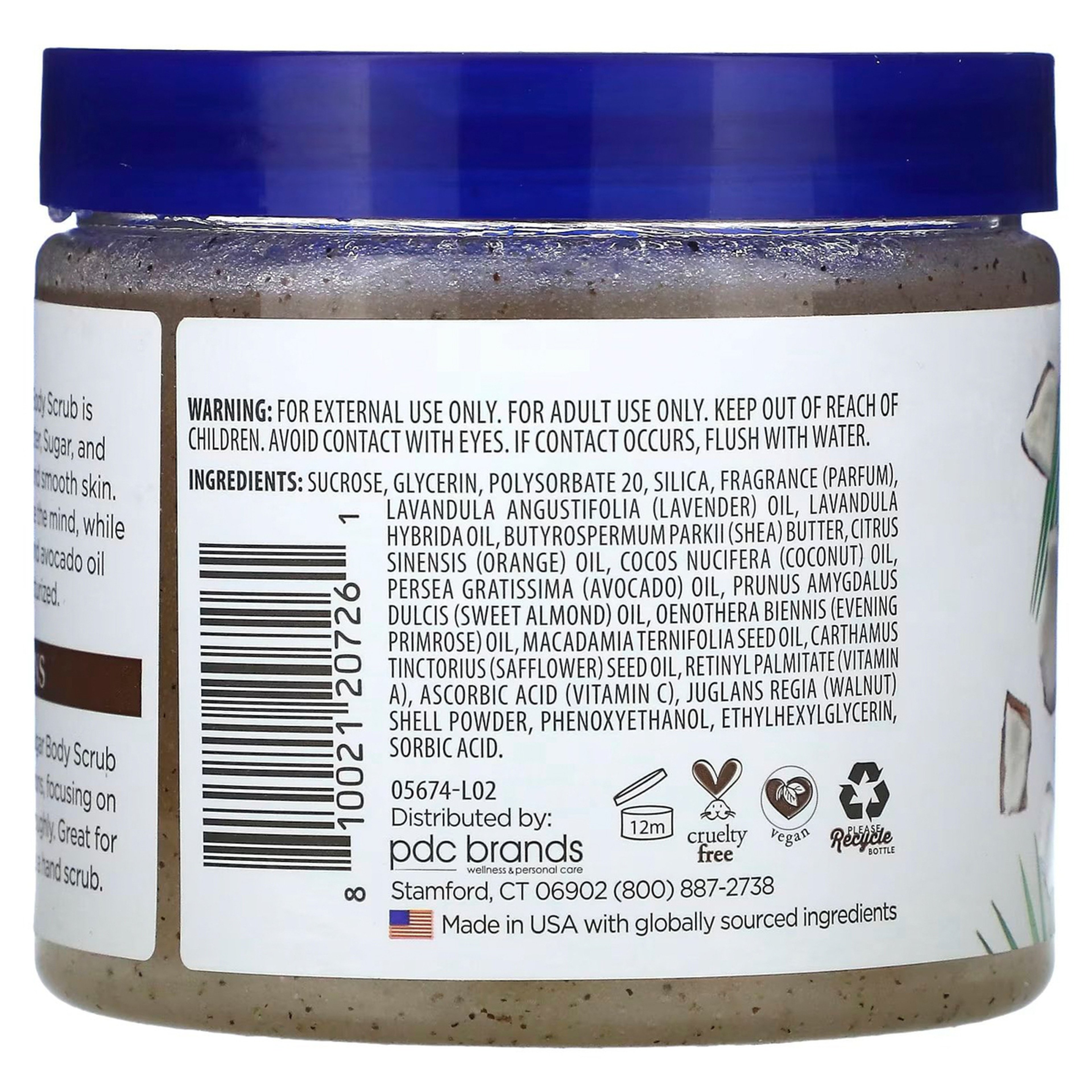 د تيلز مقشر الجسم بزيت جوز الهند 538مل