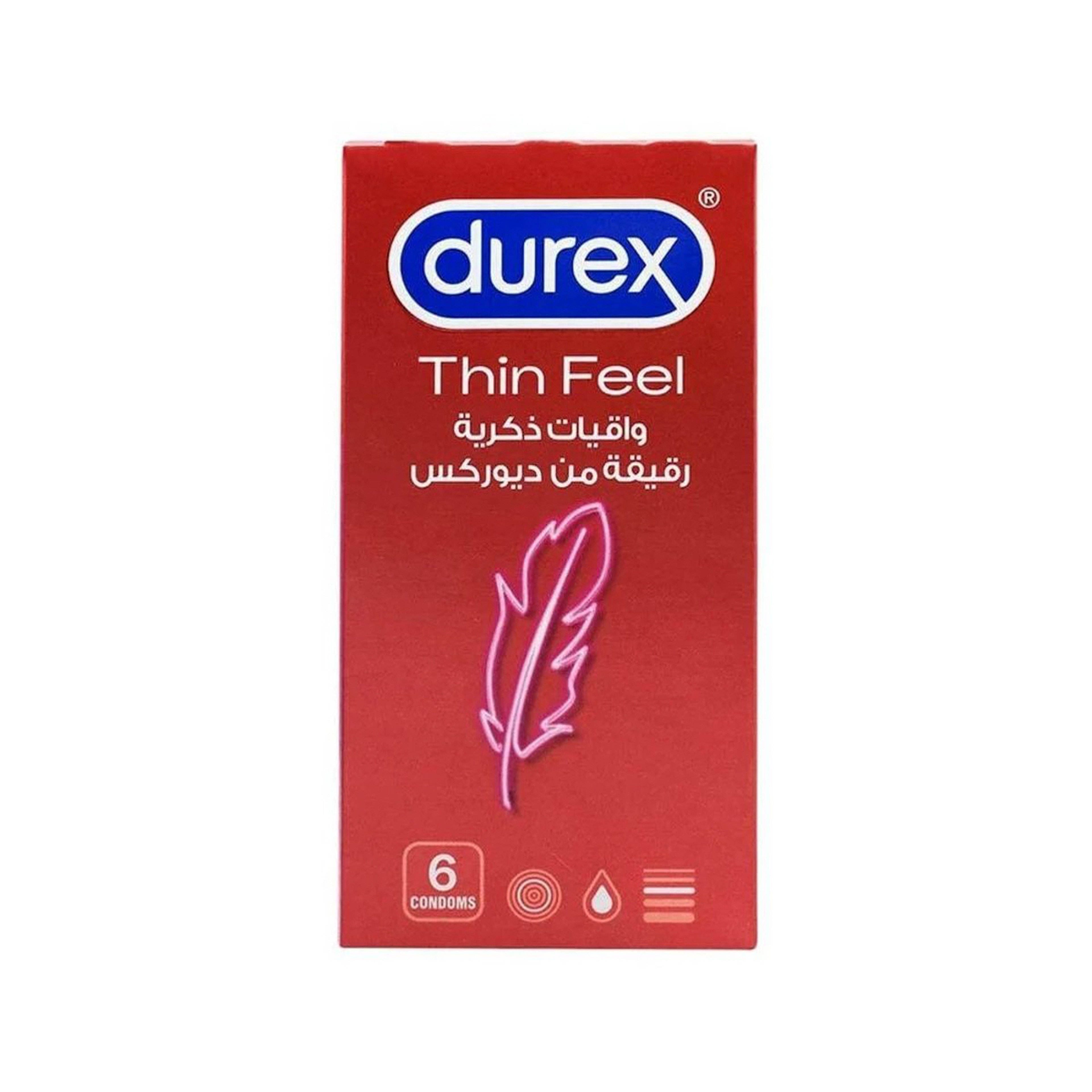 Durex Feel Thin Condom 6 piece