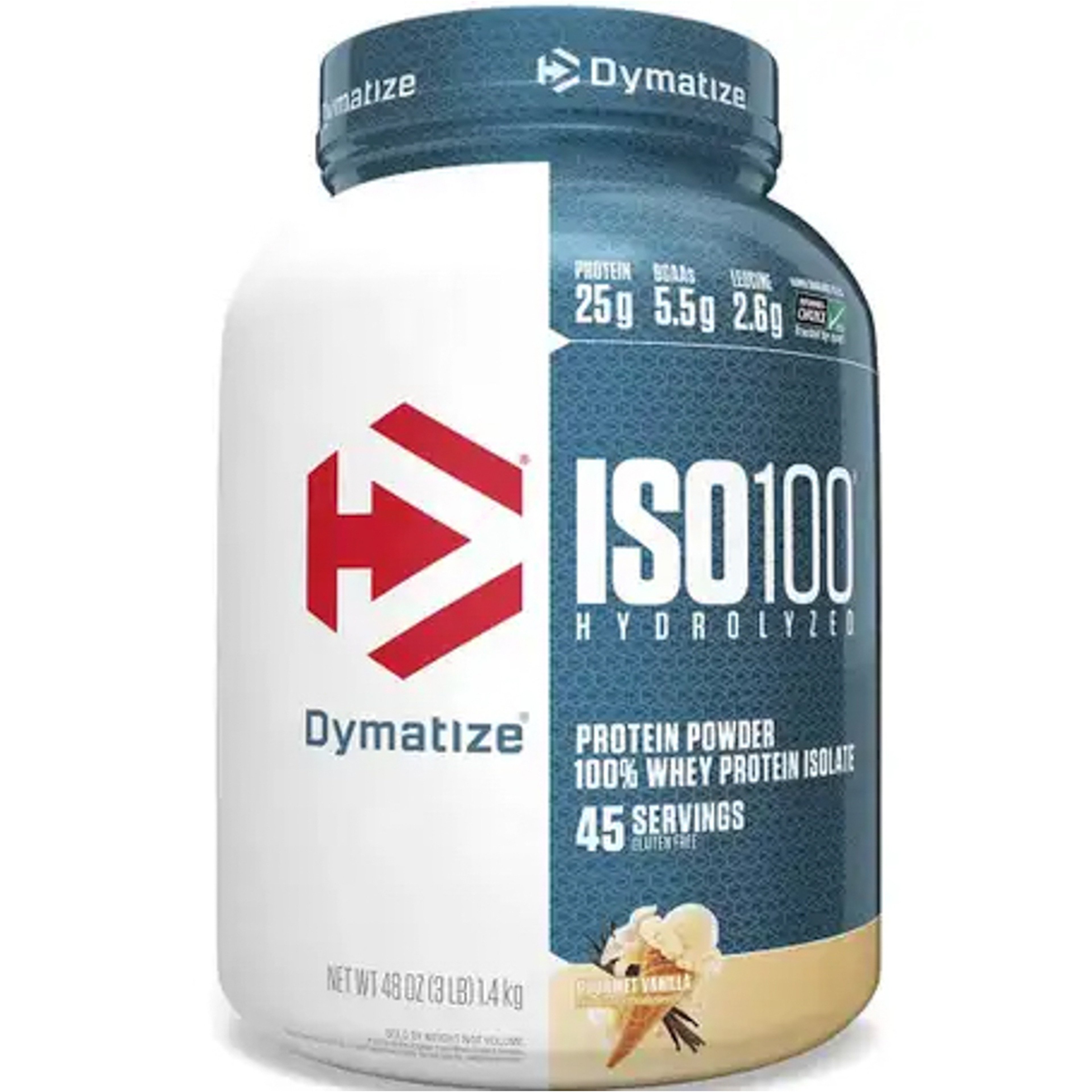 Dymatize Iso 100 Gourmet Vanilla protein pow