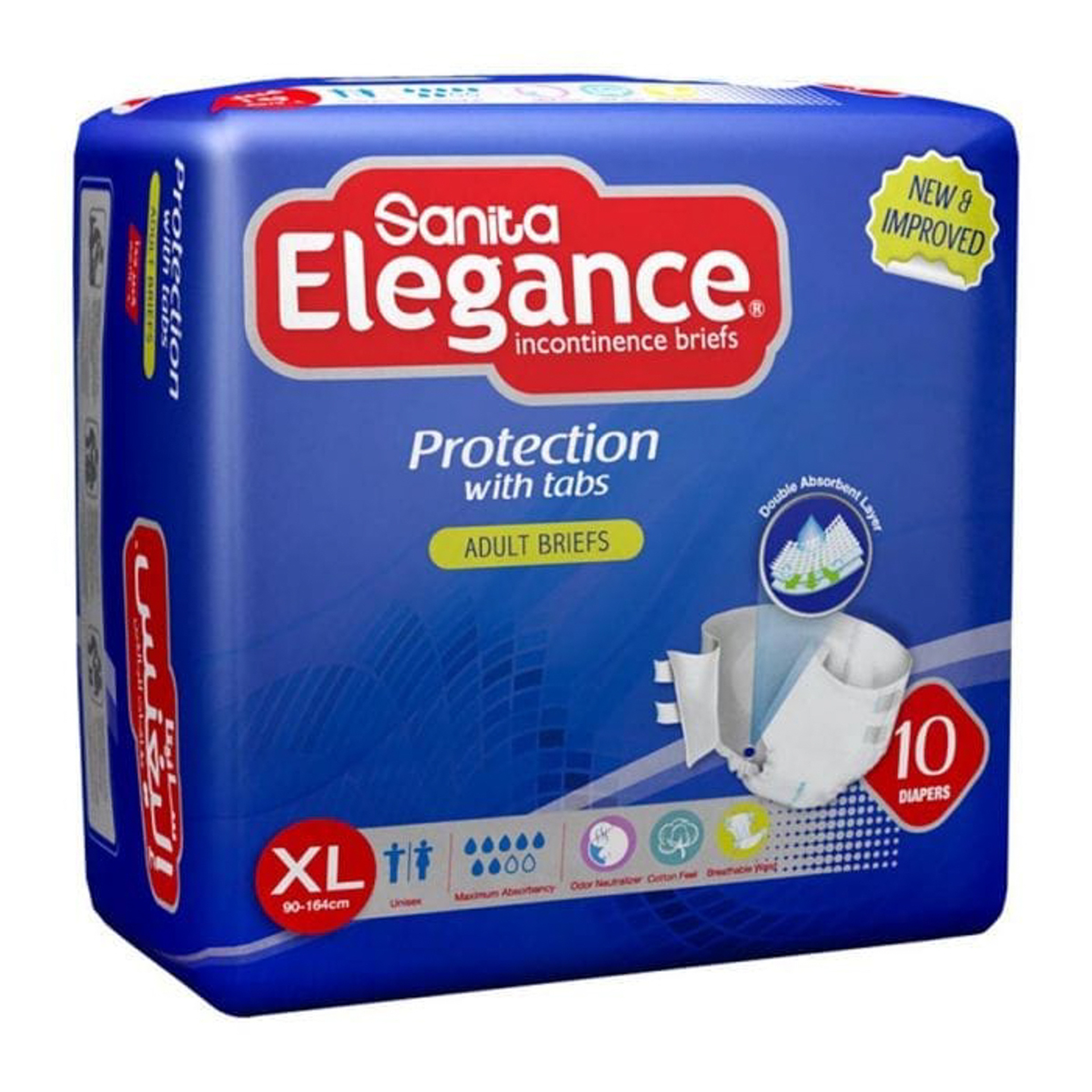 Sanita Elegance Diapers Xlarge 10 piece