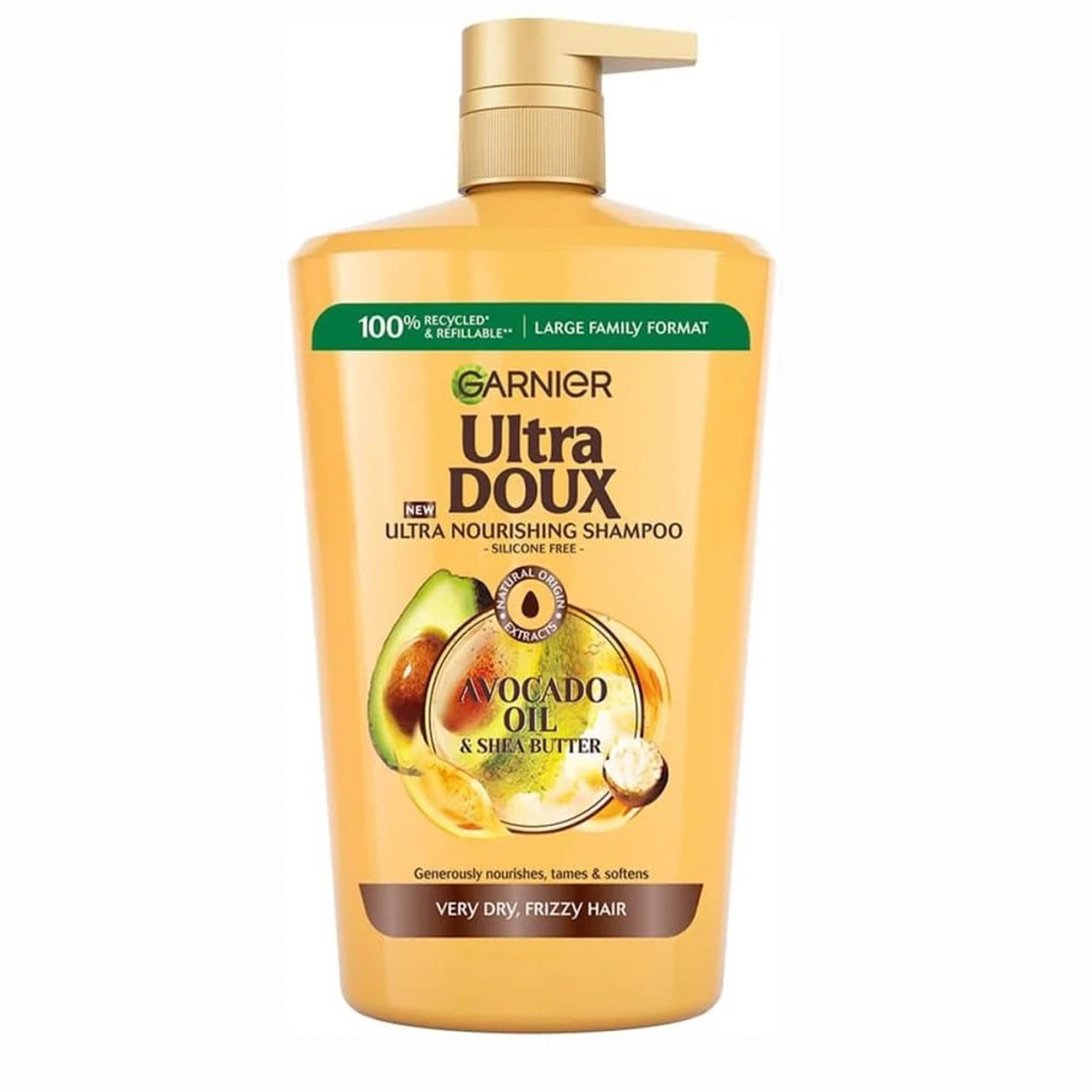 Garnier Ultra Doux Avocado  and Shea Butter Shampoo 1000 ml