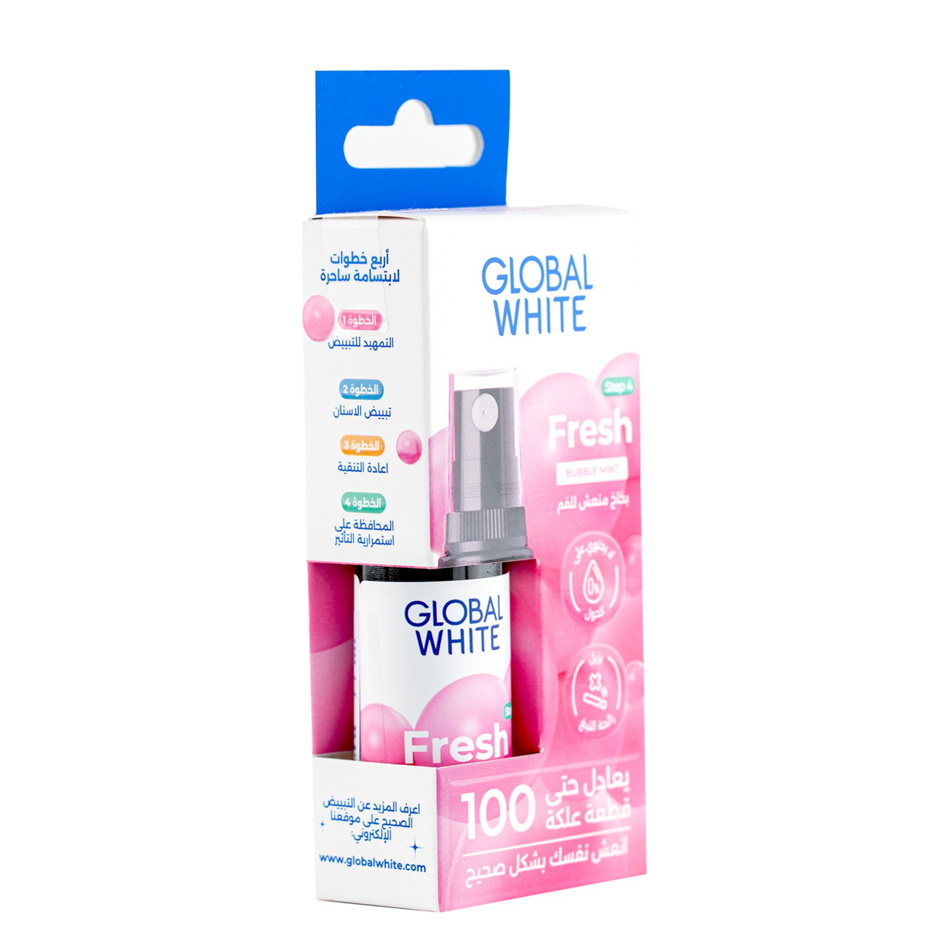 Global Fresh Bubble Mint Taste spray 15Ml