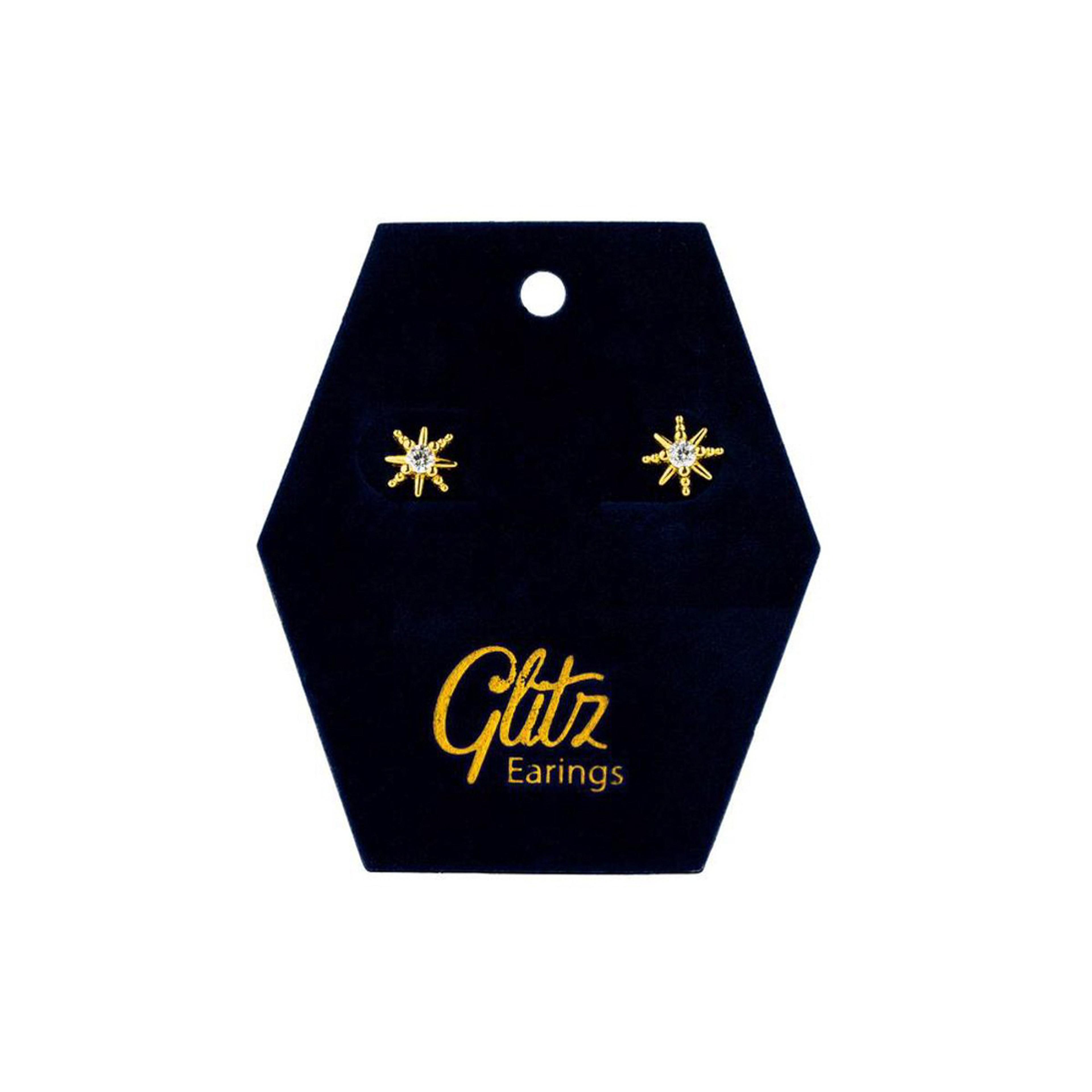 جليتز حلق أذن  نجمة كريستال ذهبي