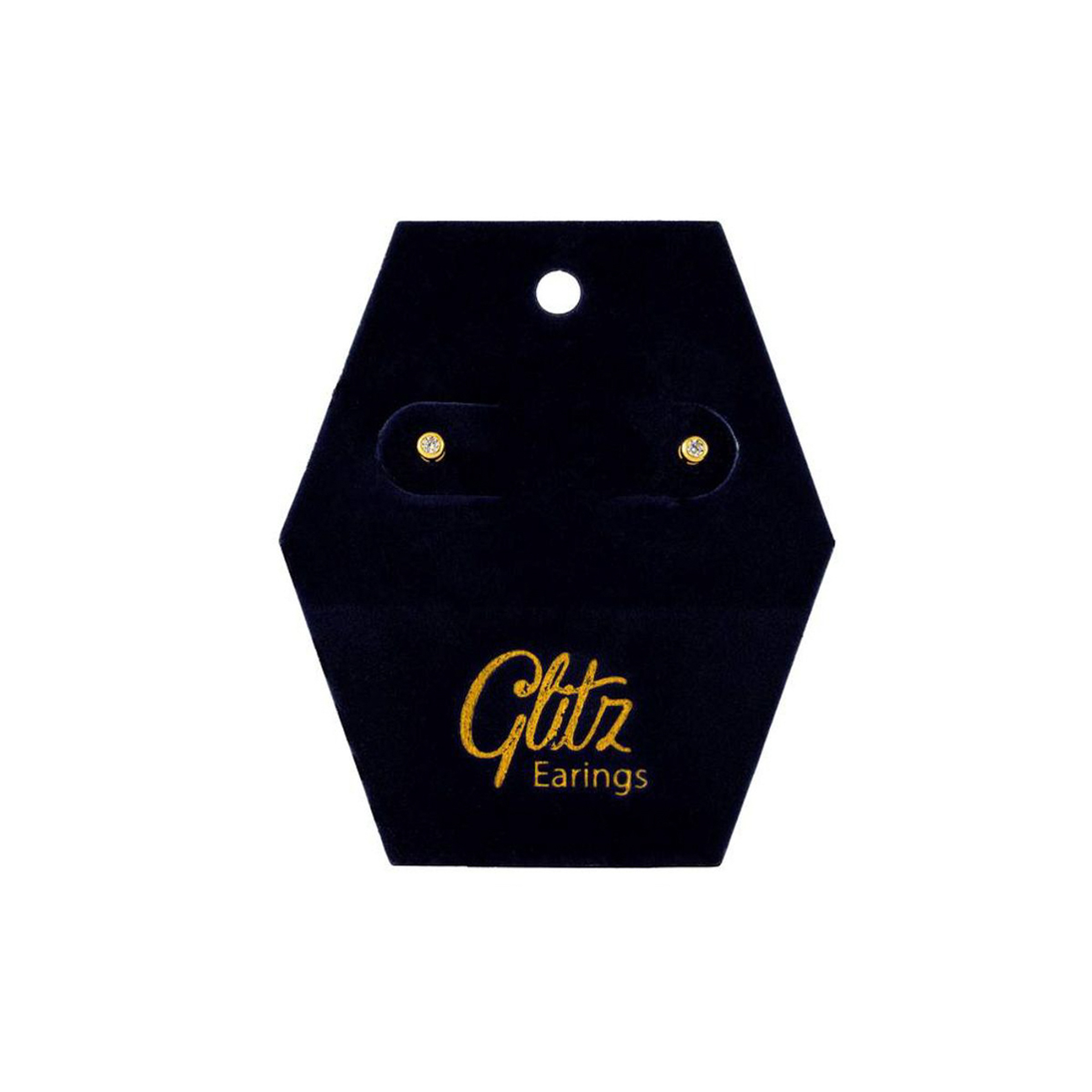 جليتز حلق أذن  كريستال ذهبي