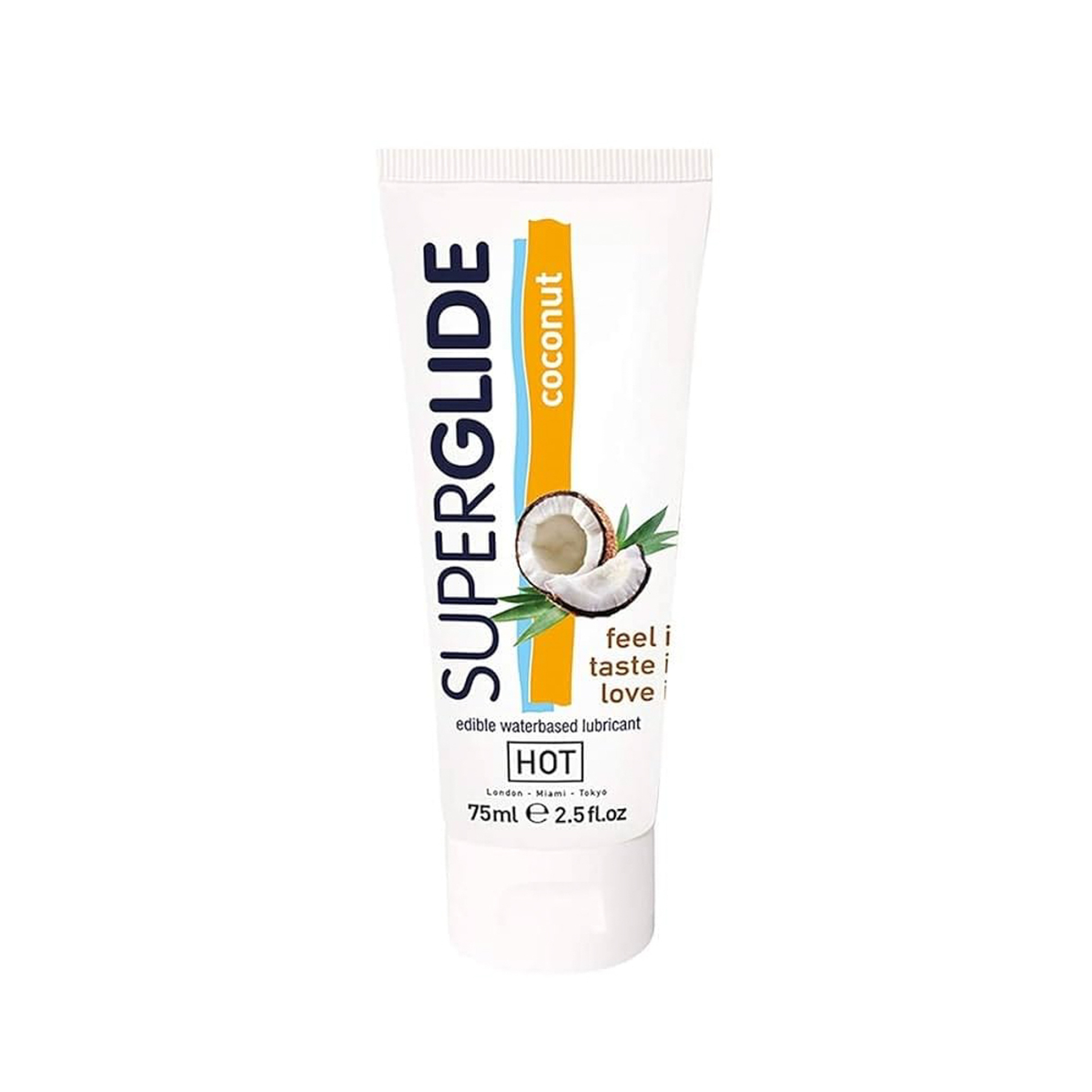 Hot Superglide Waterbased Coconut Lubricant 75Ml