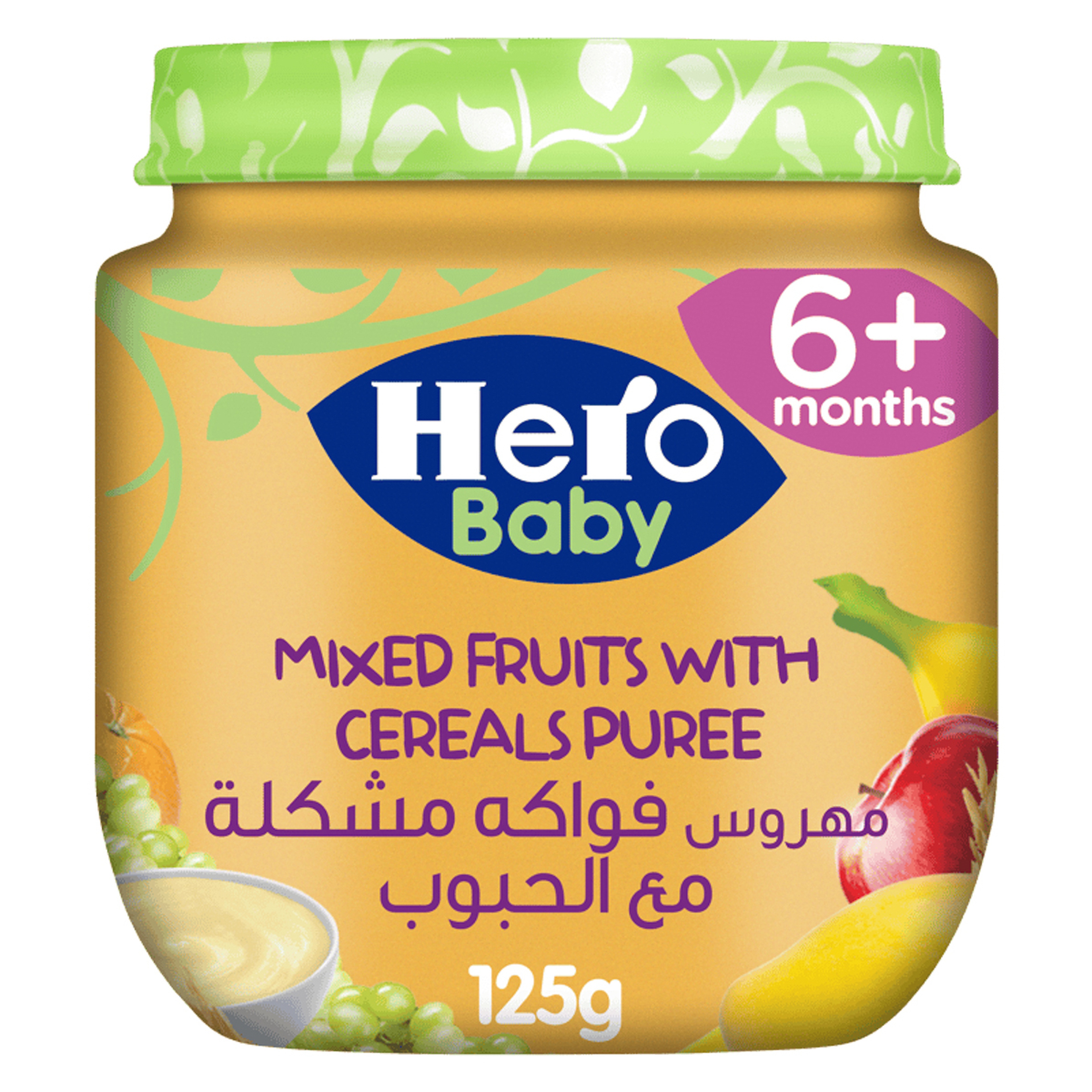 Hero Baby Mix Fruits Cereals Puree 125G
