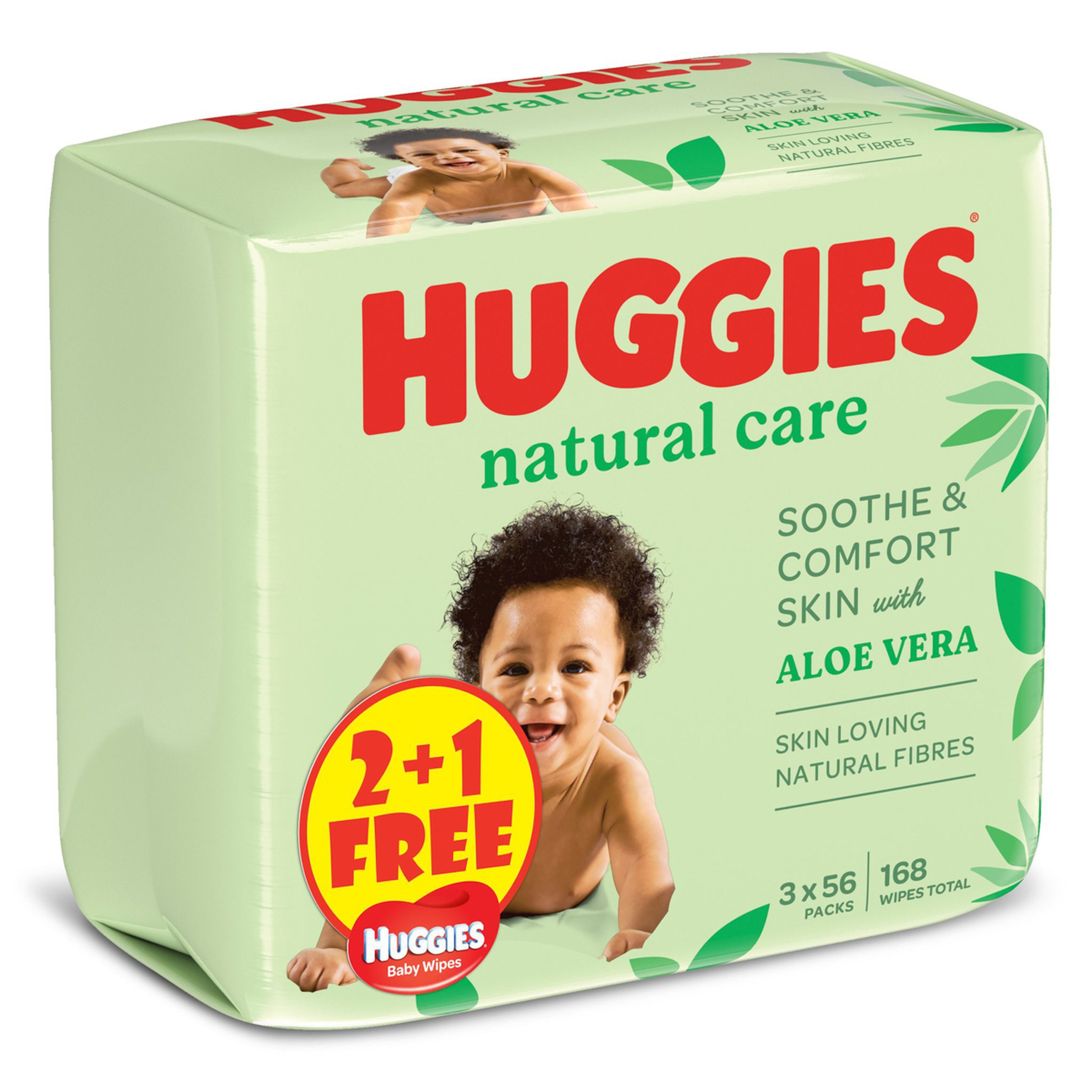 Huggies Baby Wipes Aloe 2+1 Free
