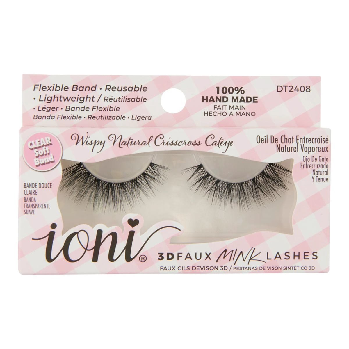 Ioni 3D Faux Mink Lashes Dt2408 | Whites