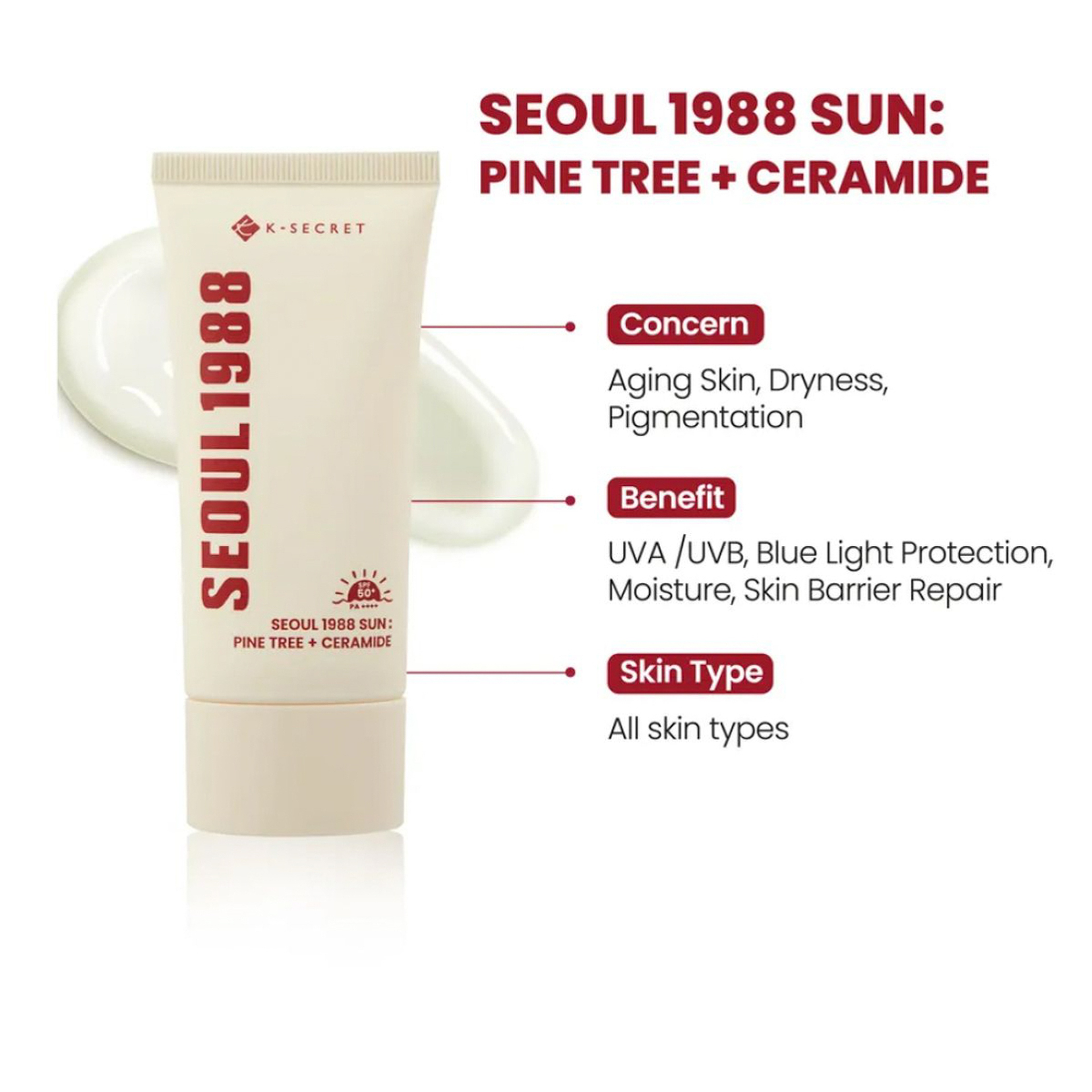 كي سيكرت سول  1988بخلاصة شجرة الصنوبر والسيراميد كريم 30 مللي