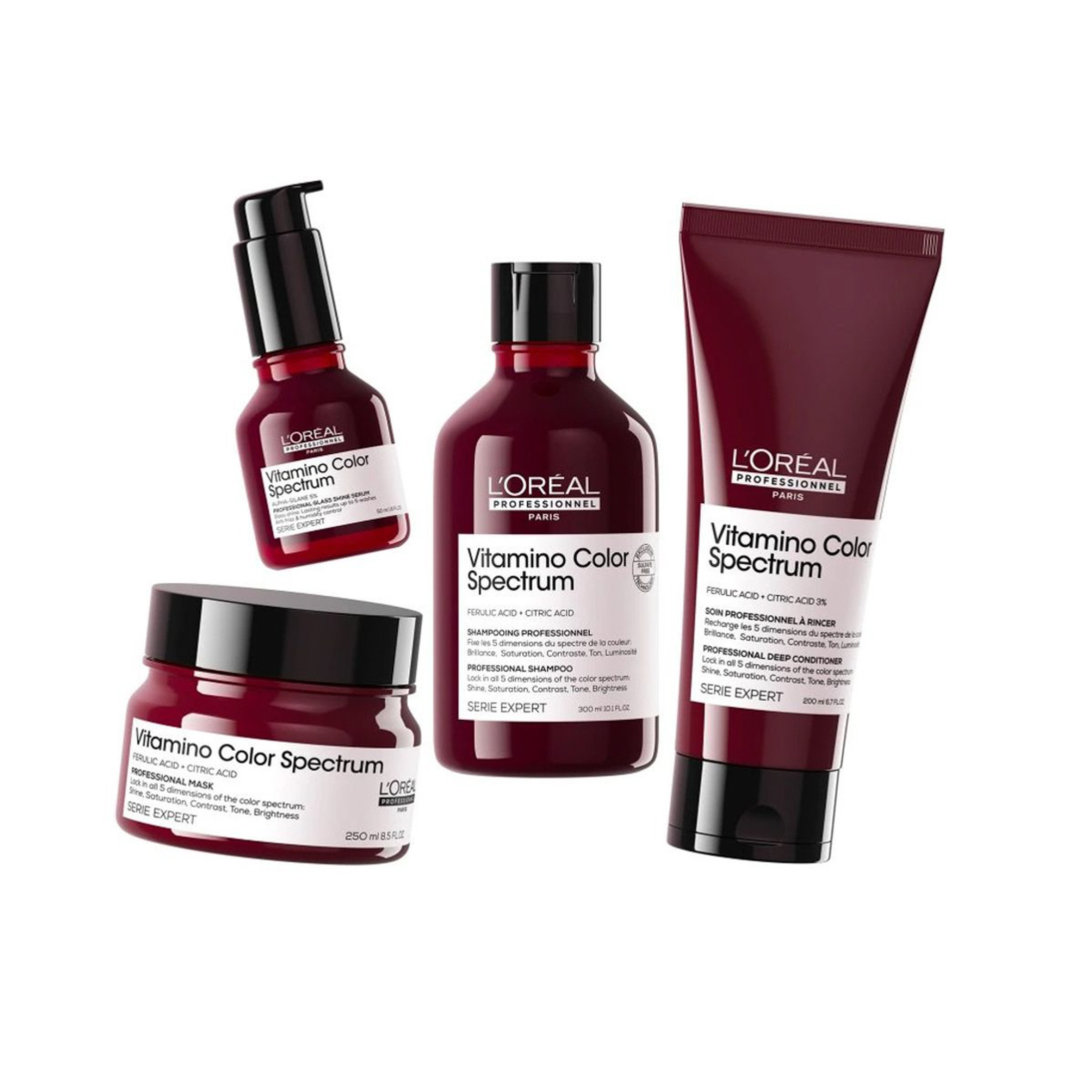 لوريال باريس بروفيشينال فيتامينو المثالي  لشعر لامع وبراق شامبو 