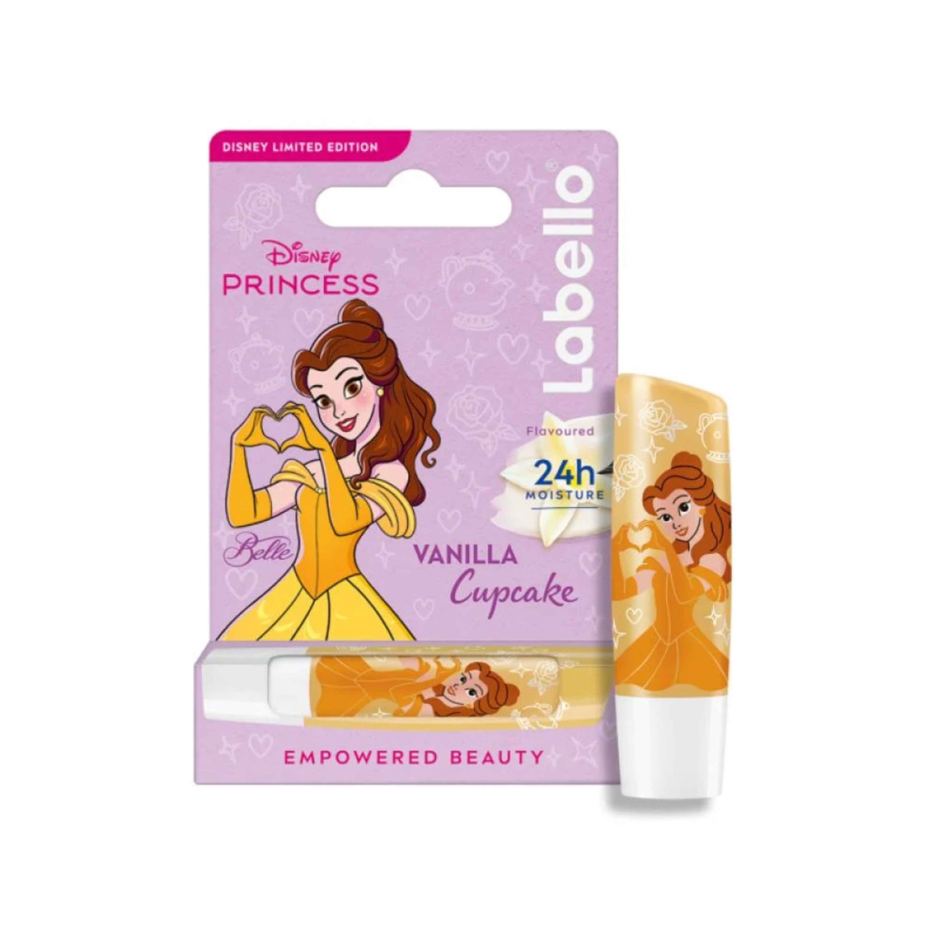 Labello Disney Princess  Belle Vanilla Cupcake  for kids Lip Balm 4.8g
