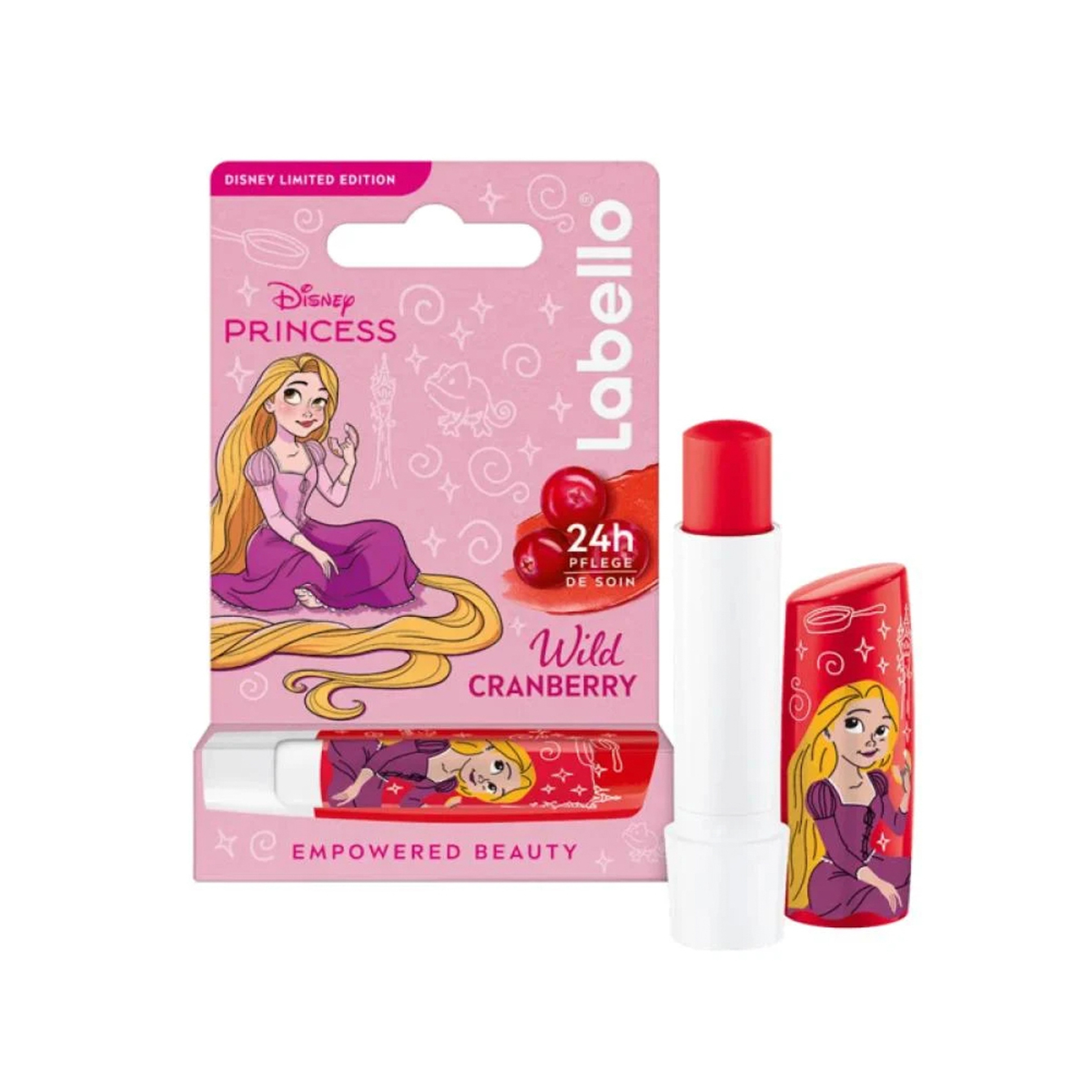 Labello Disney Princess Rapunzel wild cranberry  for kidsLip  Balm 4.8g