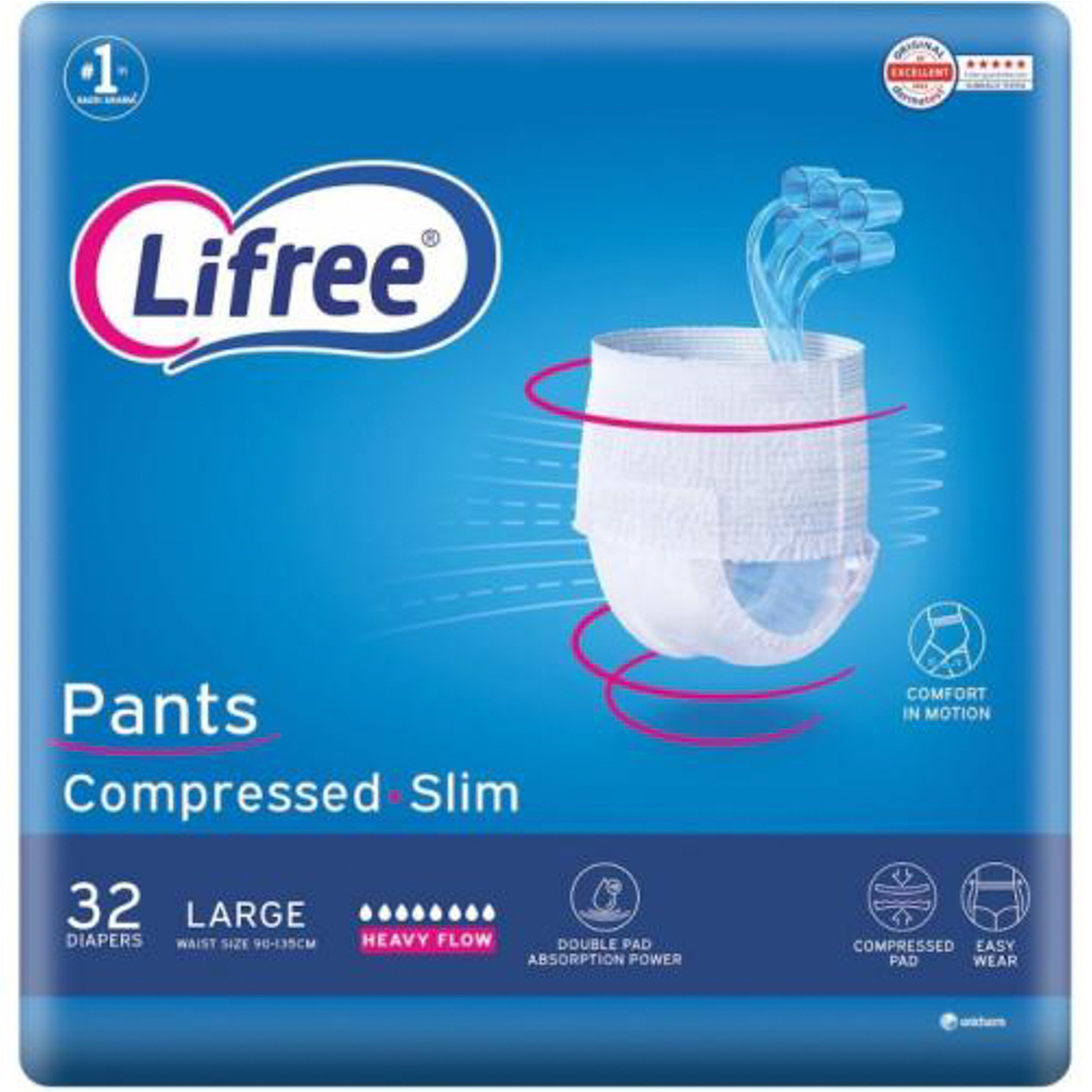 Lifree Pants Heavy Flow Large Regular 12 piece