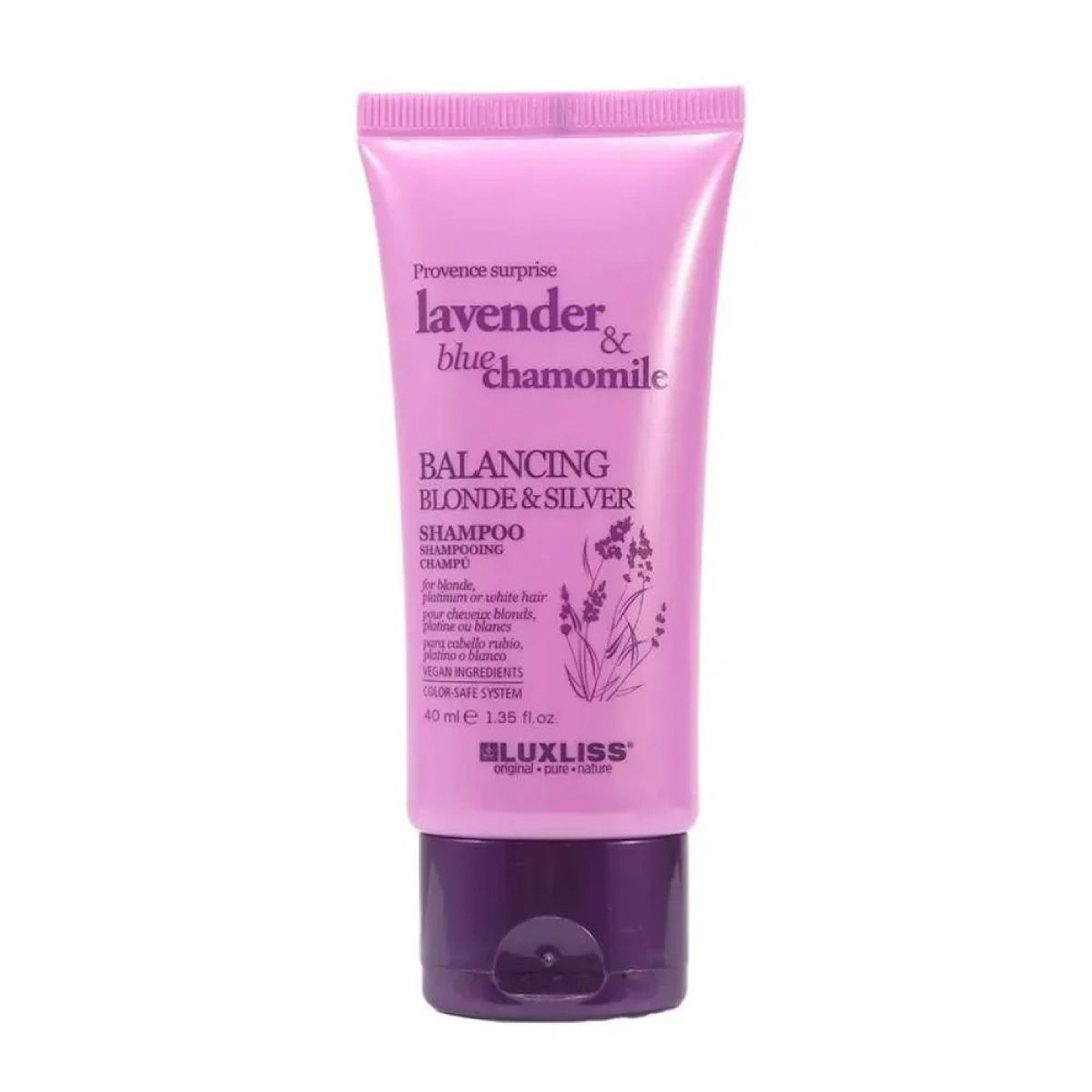 LUXLISS  LAVANDER & CHAMOMILE BALANCING BLONDE & SILVER SHAMPOO