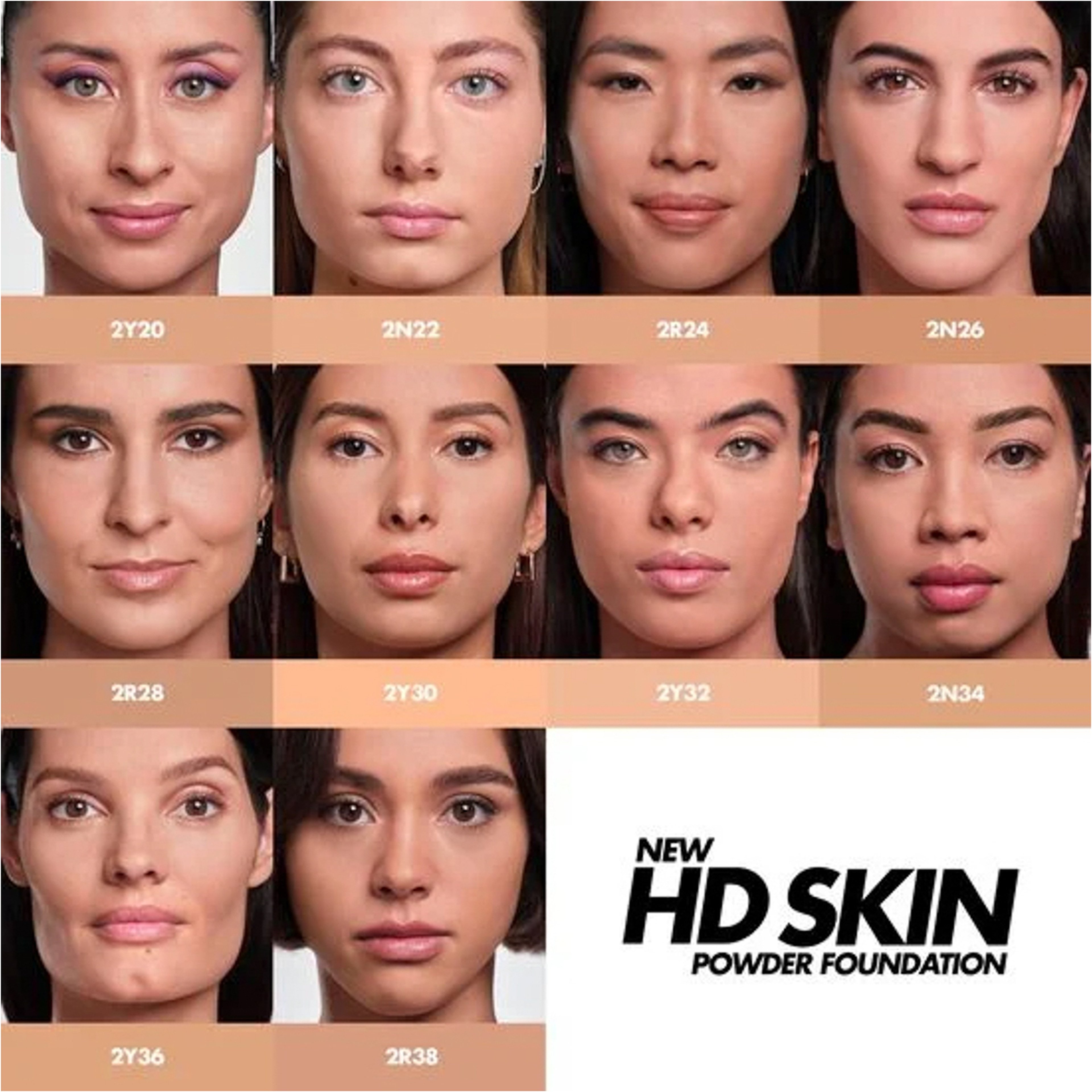 ميكب فور ايفر اتش دى بودرة كريم أساس 