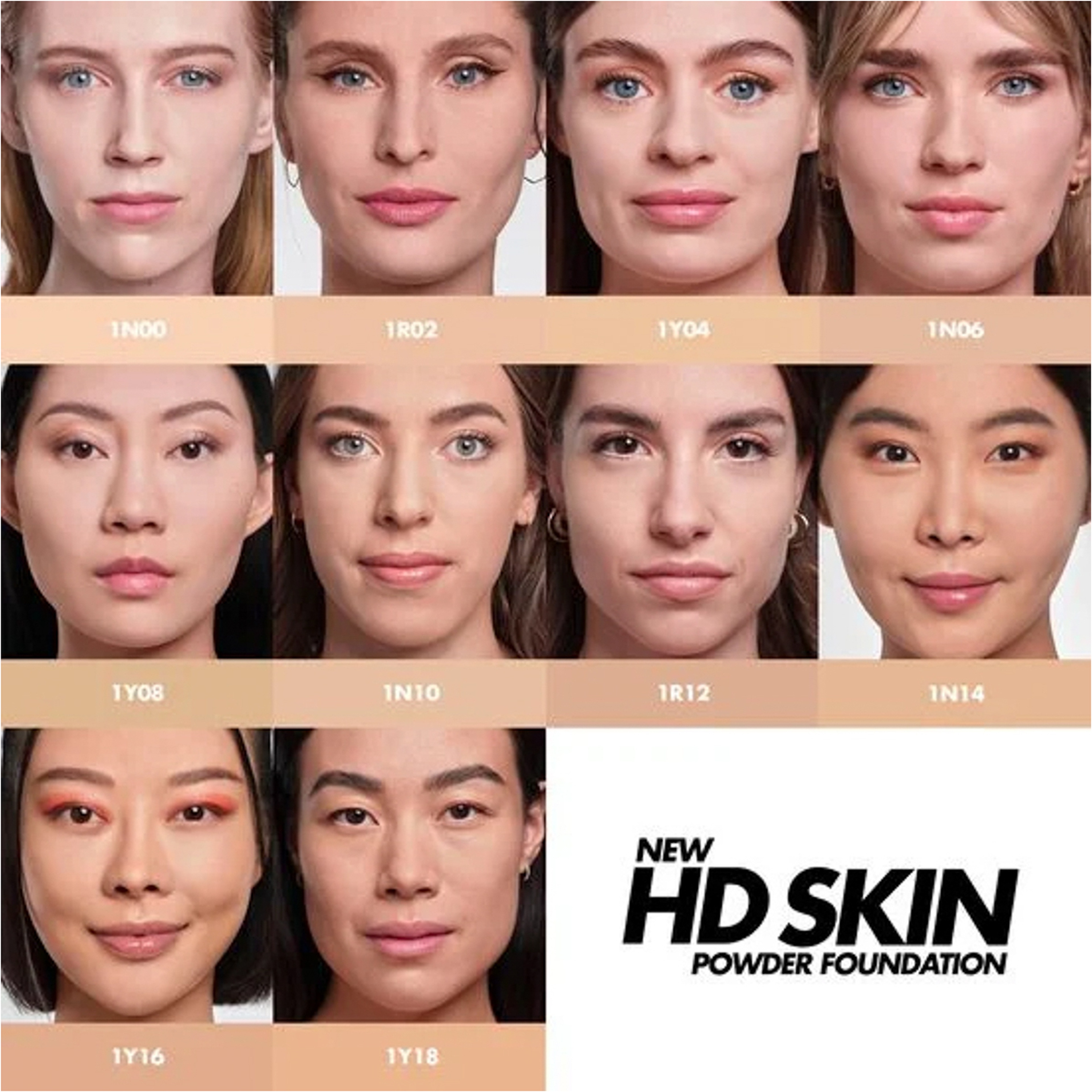 ميكب فور ايفر اتش دى بودرة كريم أساس 