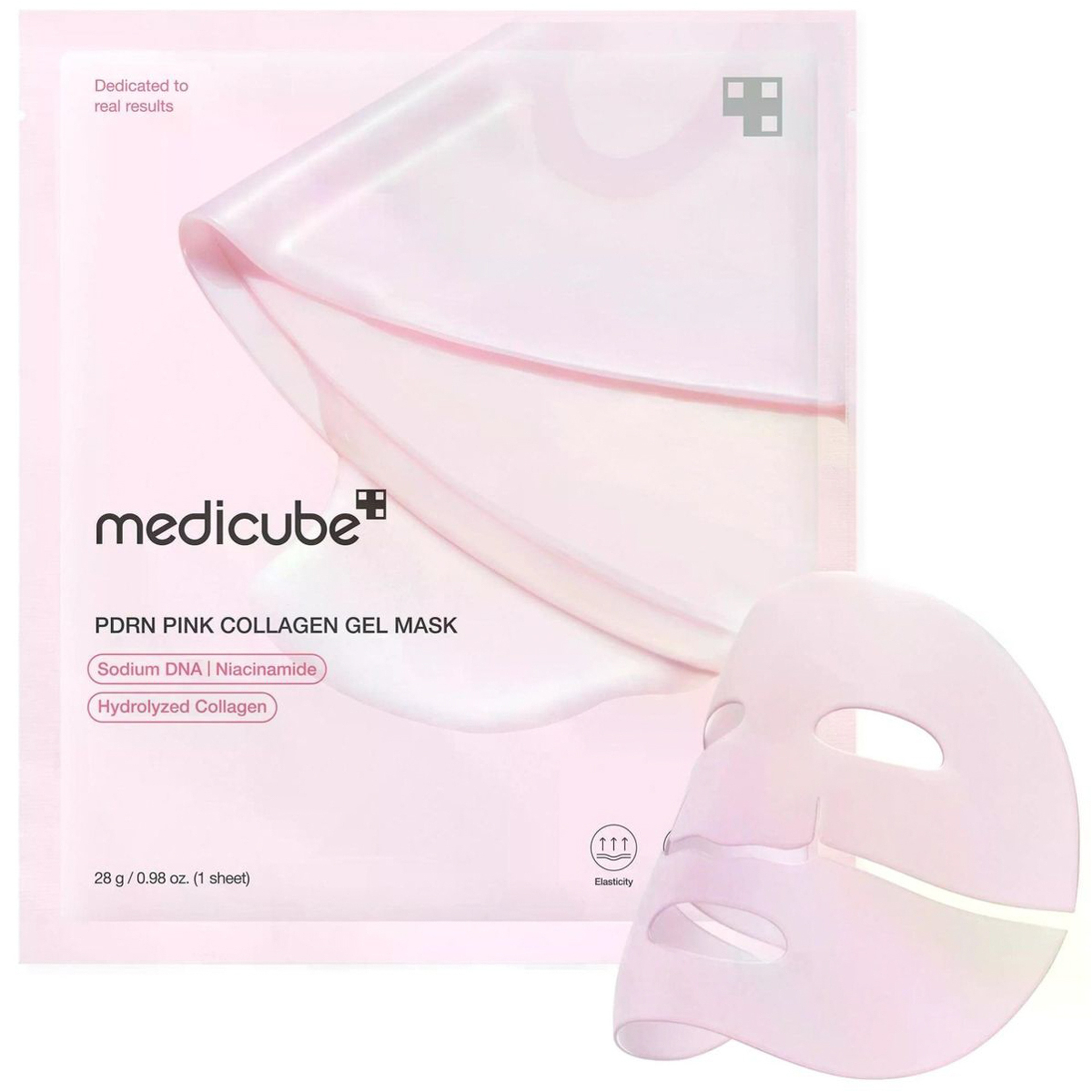 medicube Salmon DNA PDRN pink collagen jelly gel sheet mask 28 gm 4pieces