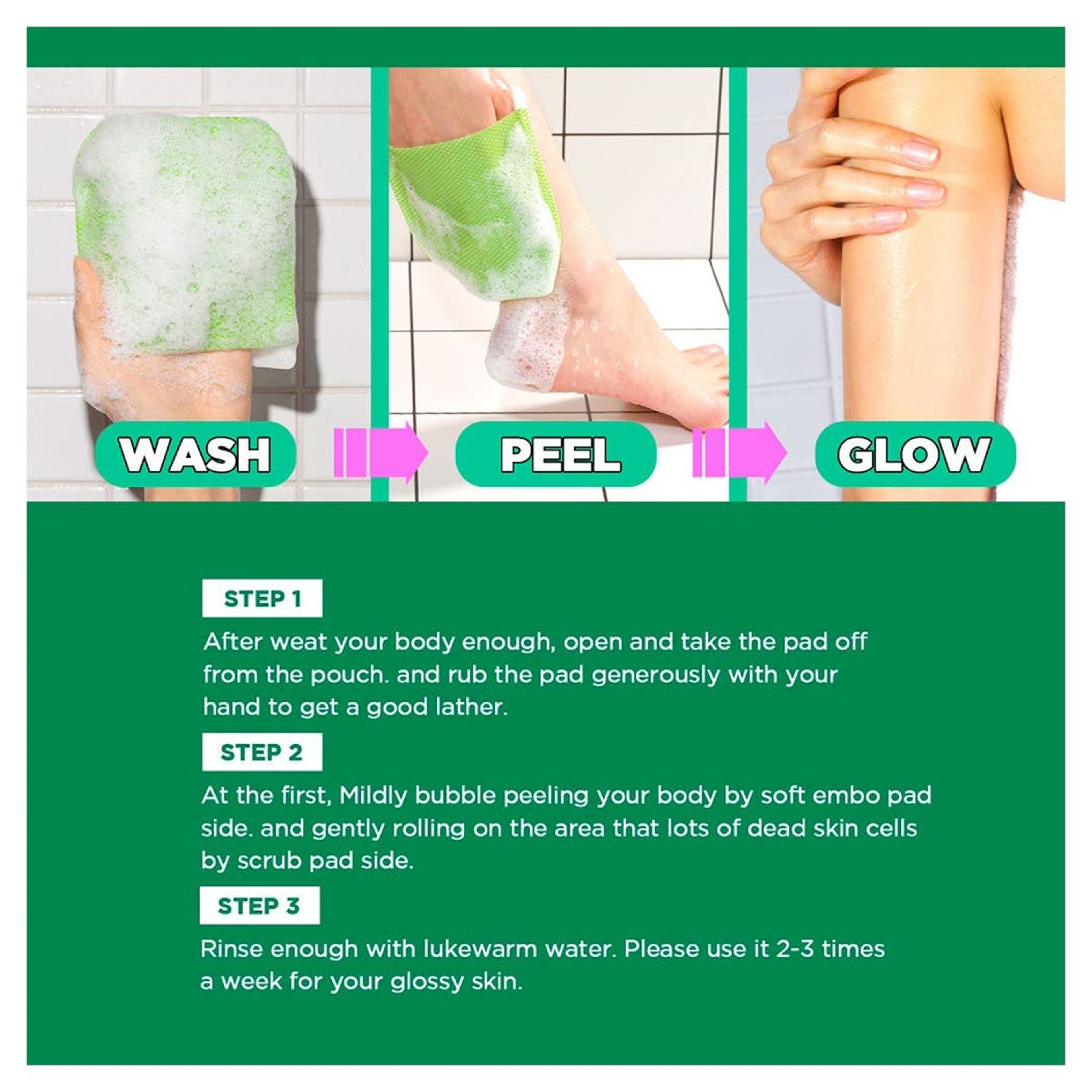 Mom's Bath Recipe Body Peeling Pad - 1 Piece