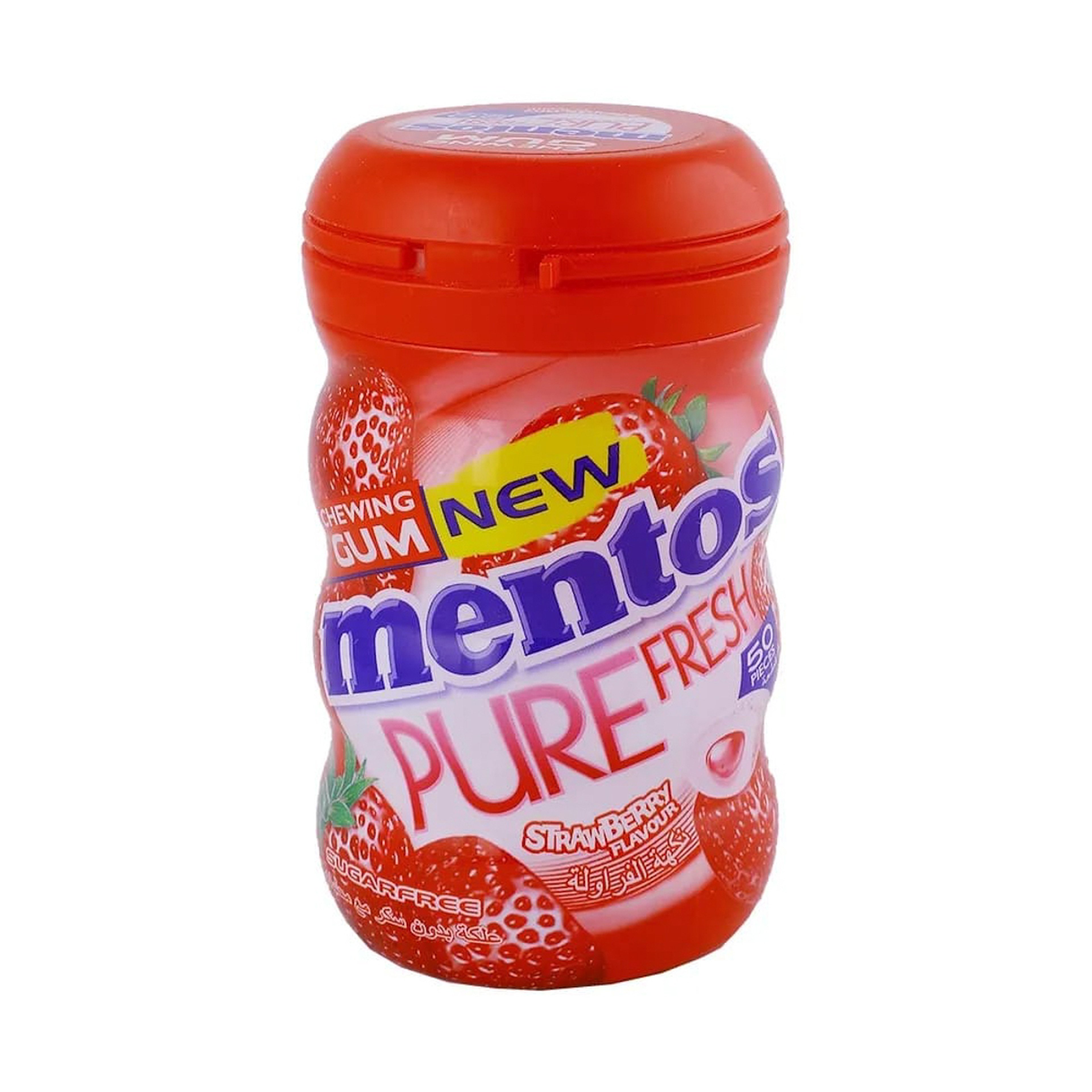 Mentos Pure Fresh Strawberry 50 piece Bottle