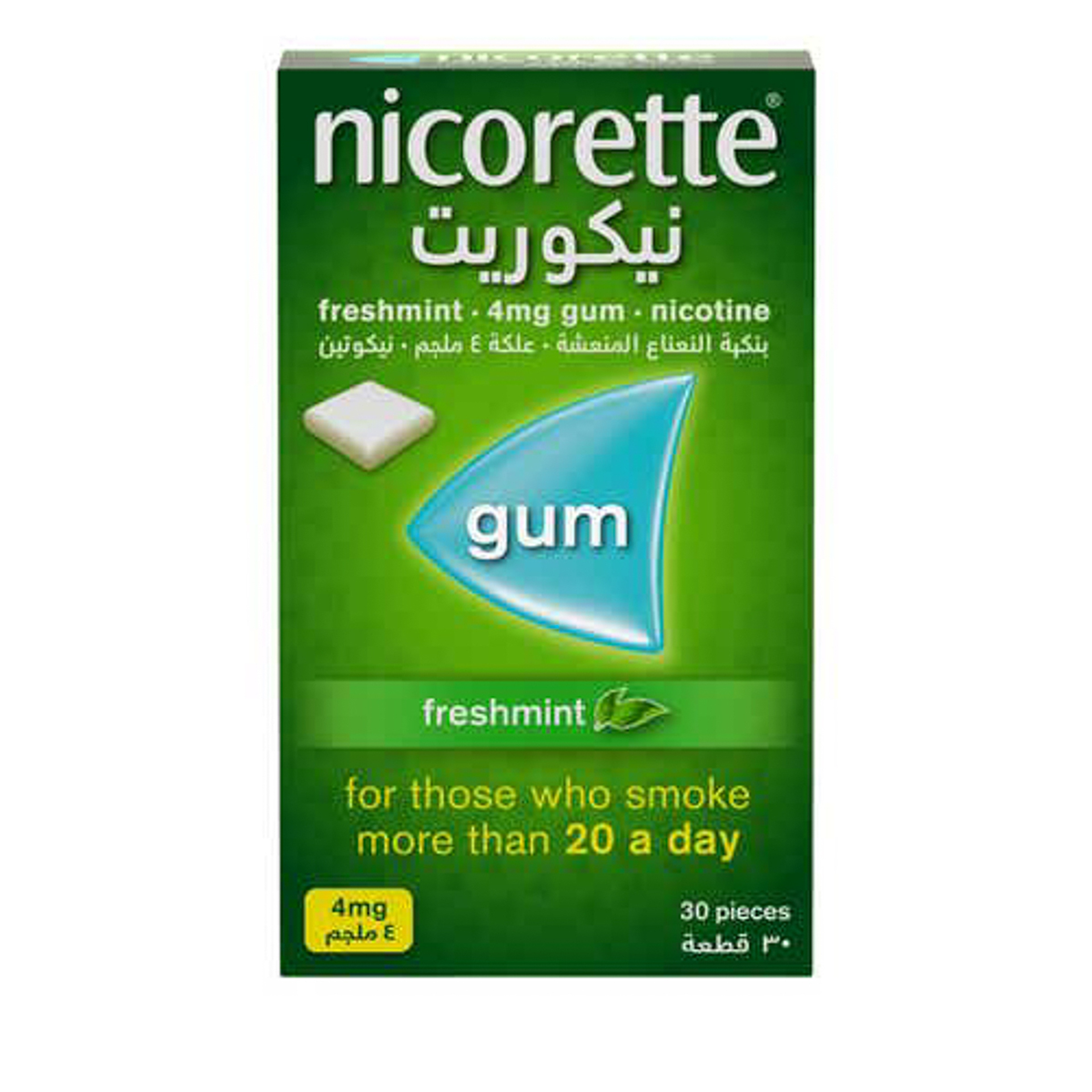 Nicorette Gum Frshmnt 4Mg 30 piece