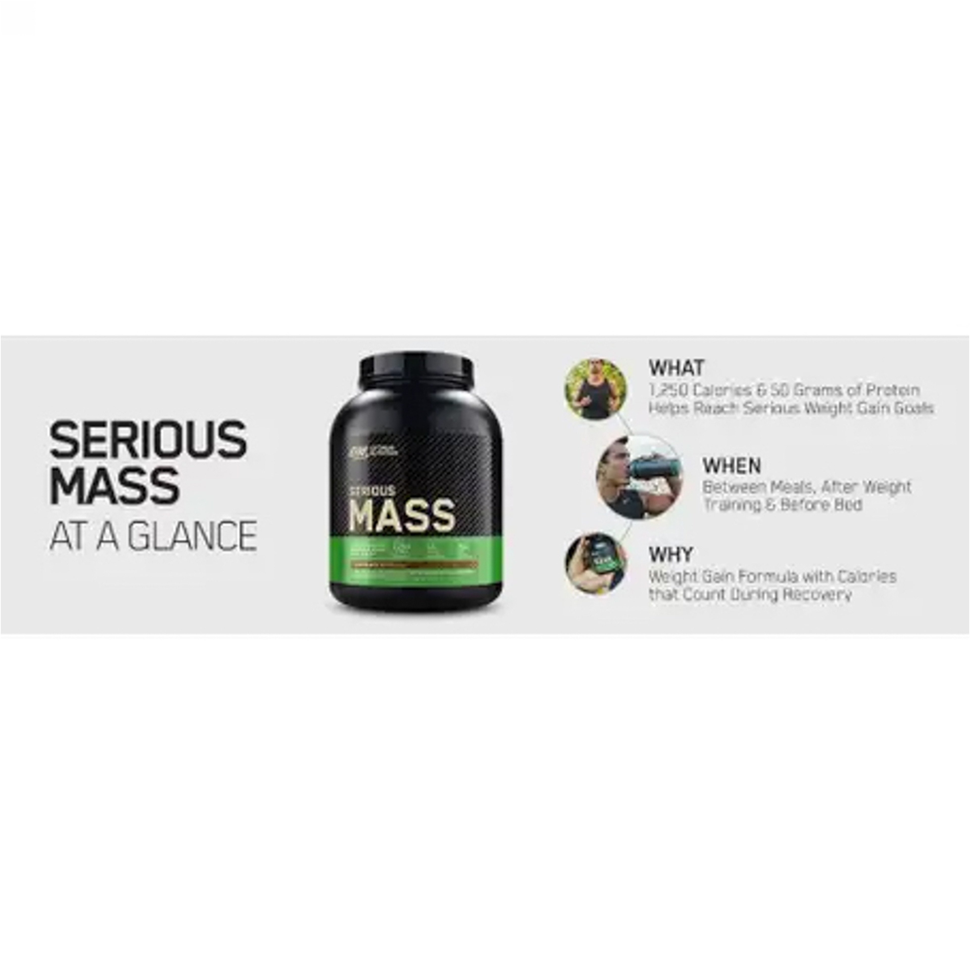 On Serious Mass Vanilla protein pow 6 lb