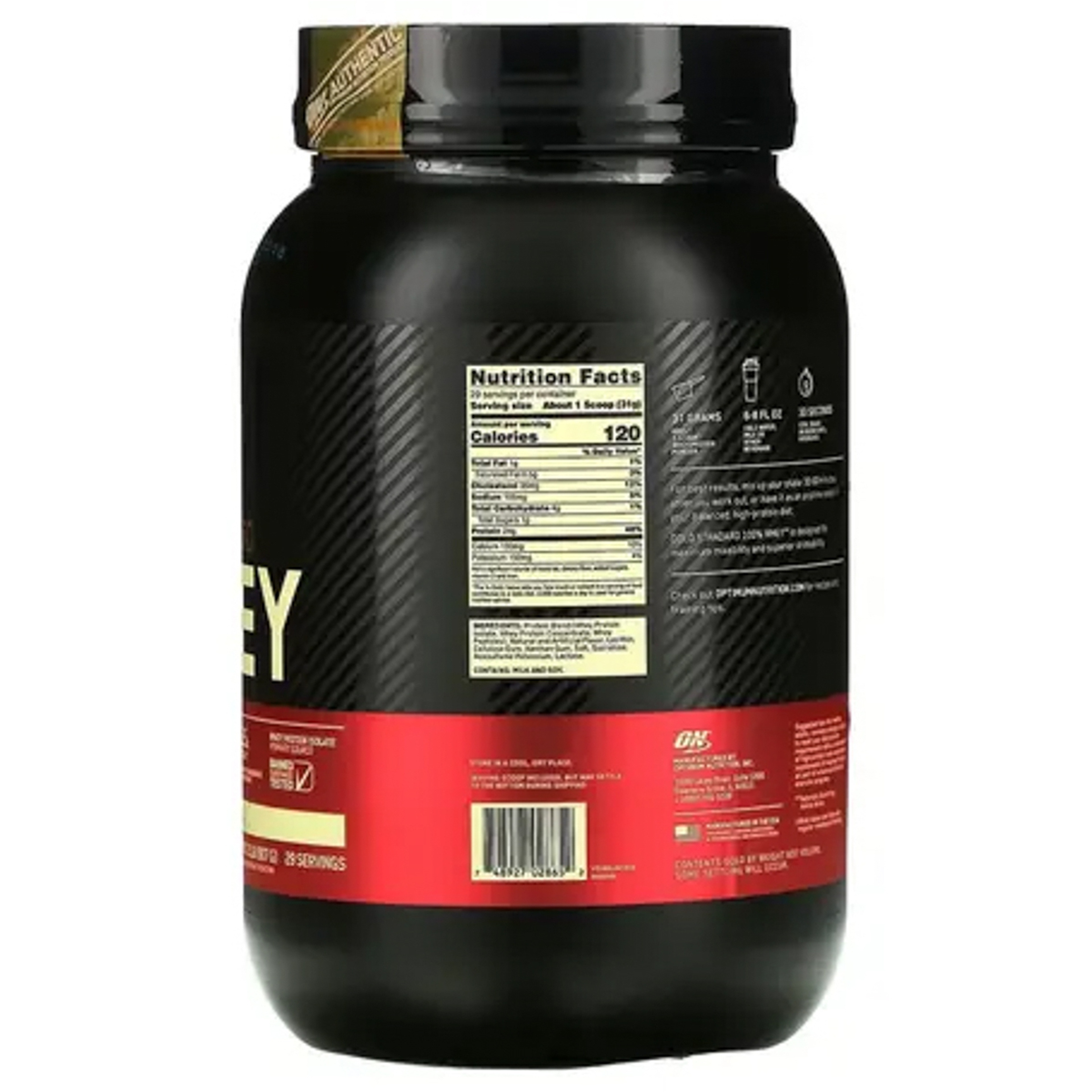 On Gold Whey protein Vanilla Ice Cream 2lb