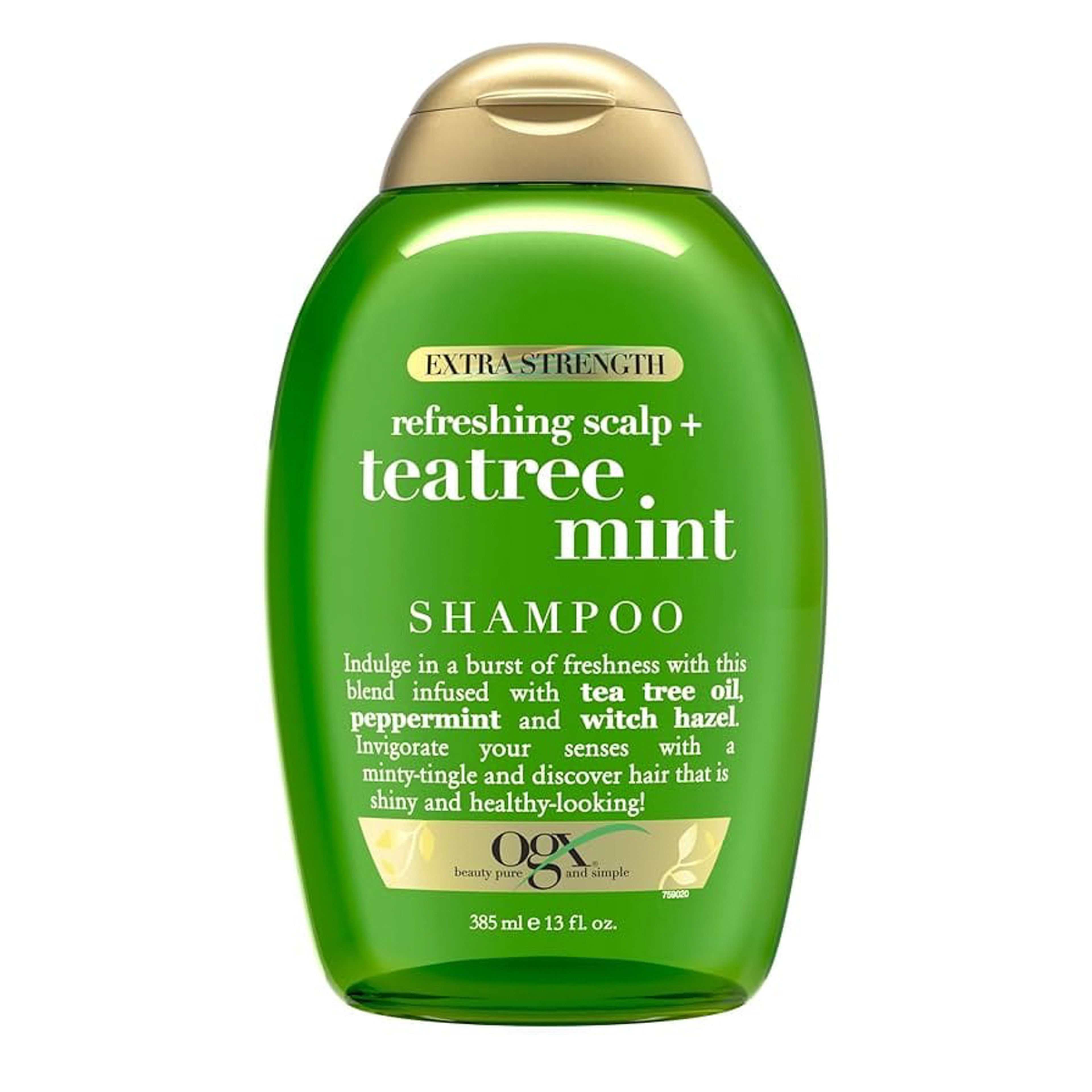 OGX Extra Strength Refreshing Scalp + Teatree Mint Invigorating Scalp Shampoo 385 ml
