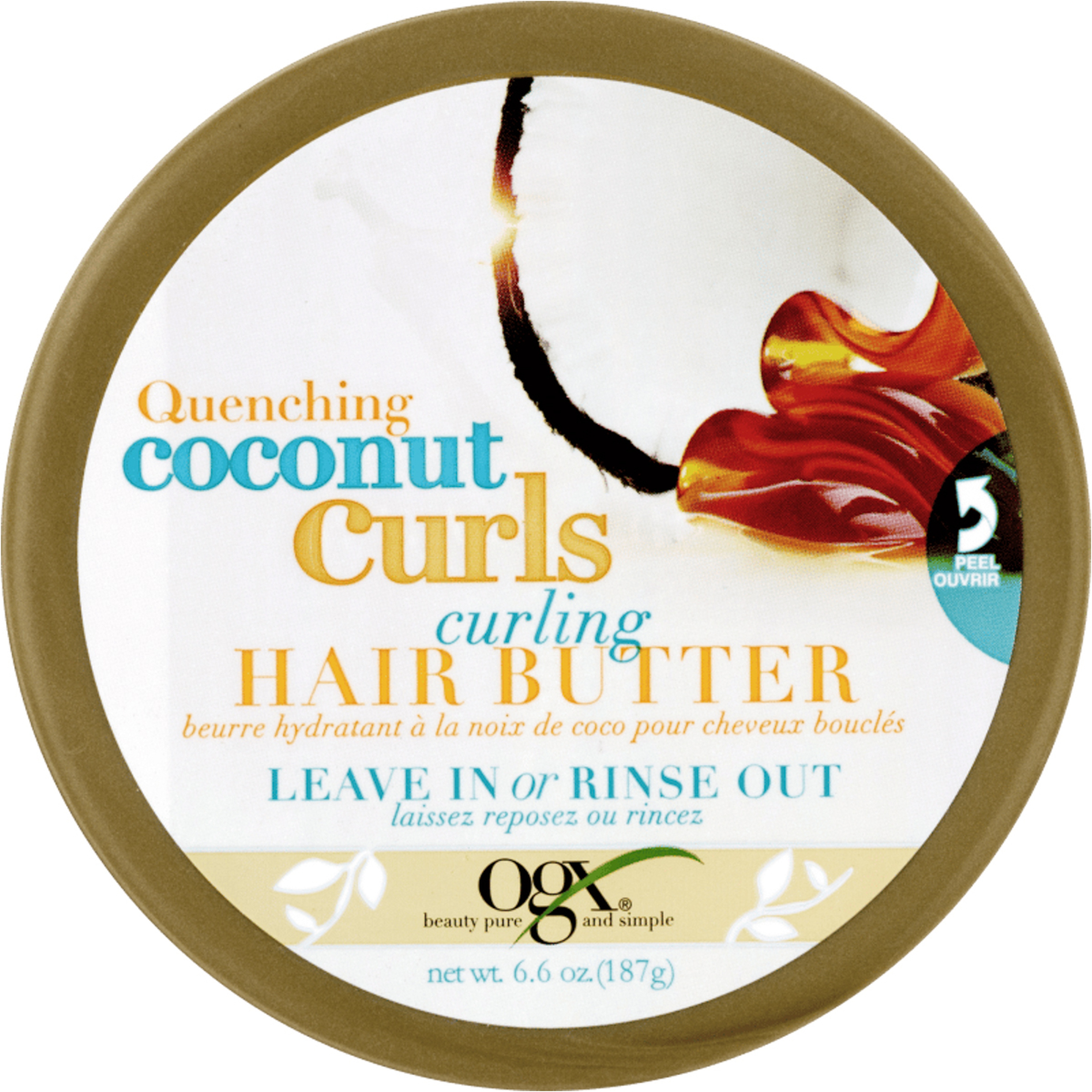 Ogx Quenching Coconut Curls Curling Hair Butter For Hair Motorization cream 187 gm