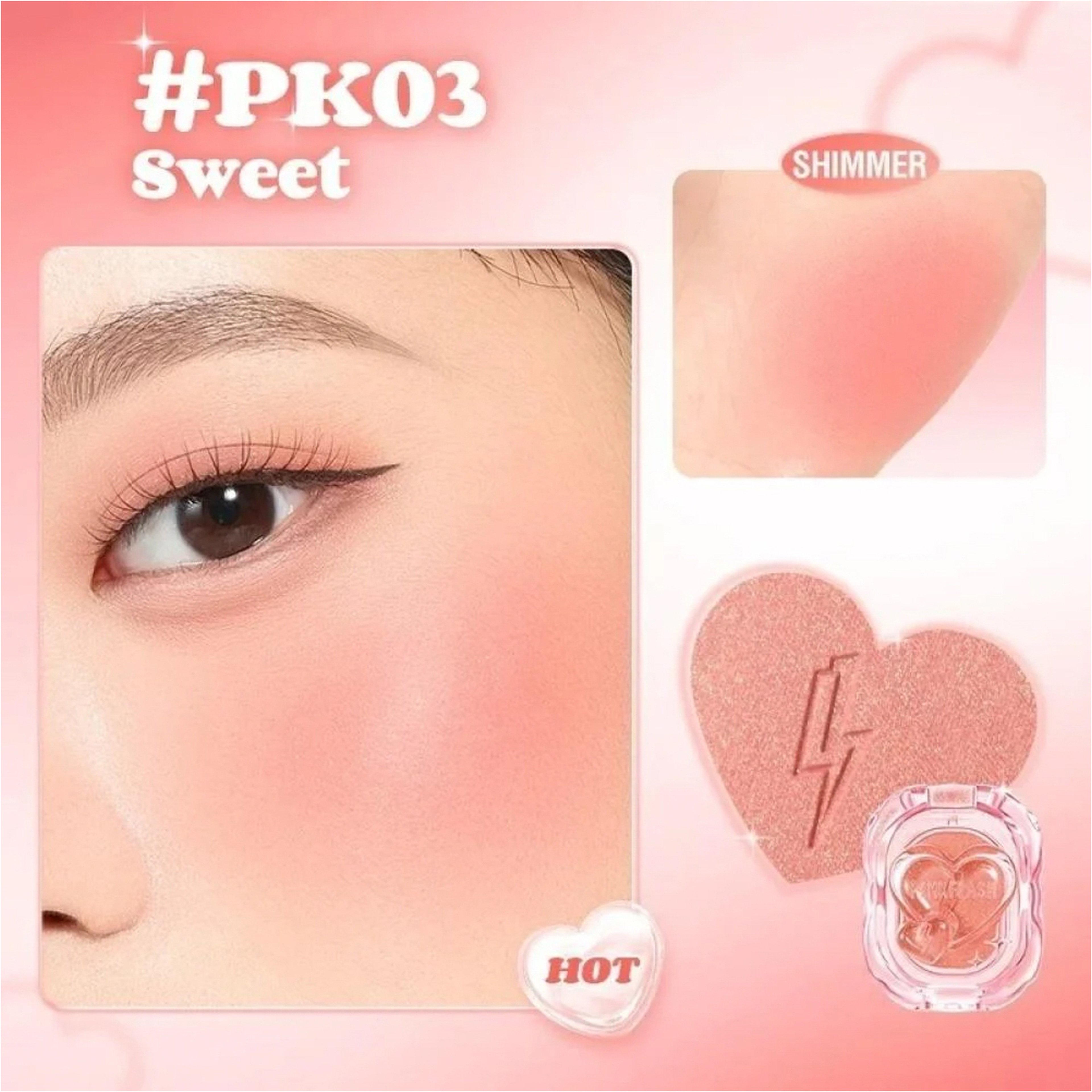 Pink Flash Blush Shimmer