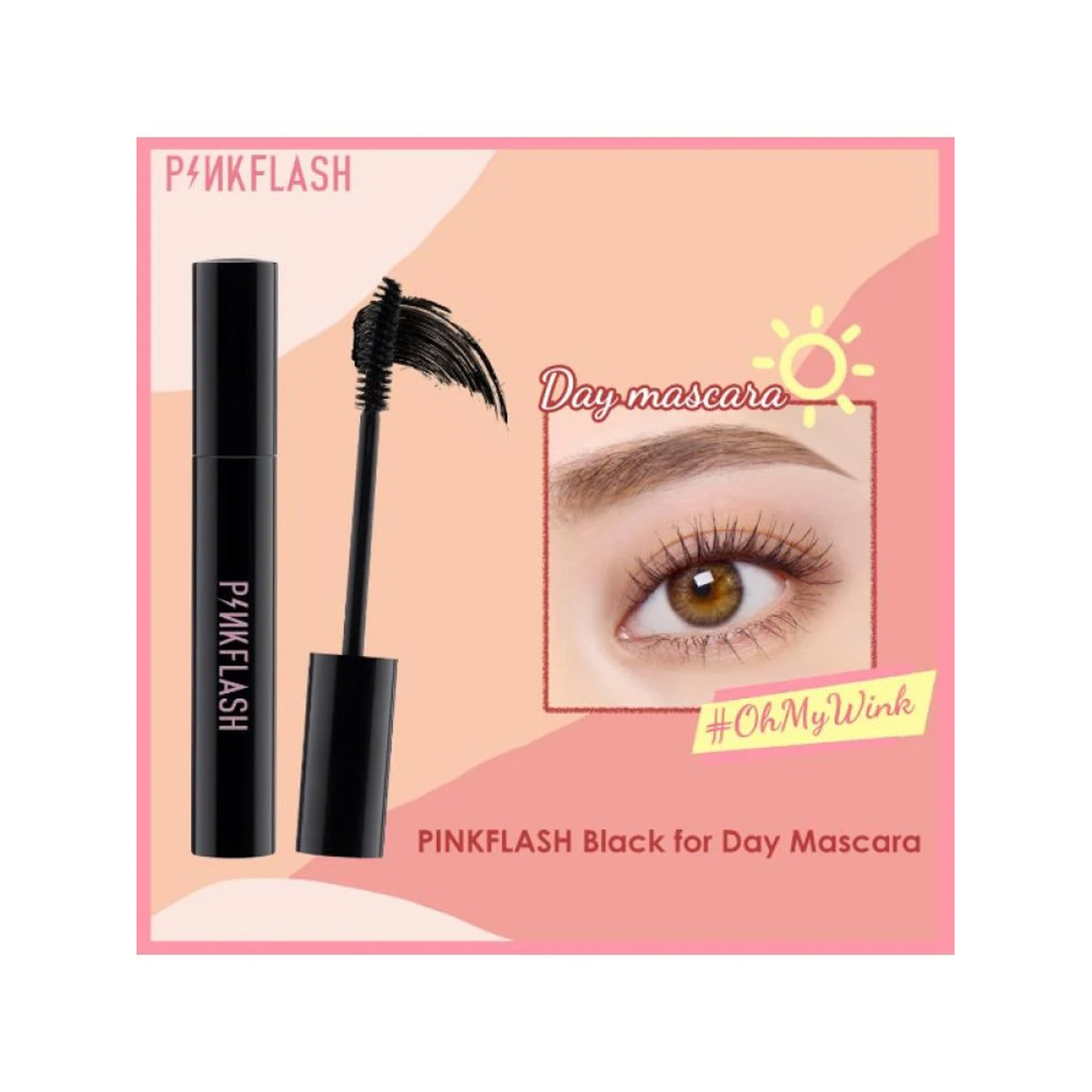 Pink Flash Black Oil-Resistant Mascara
