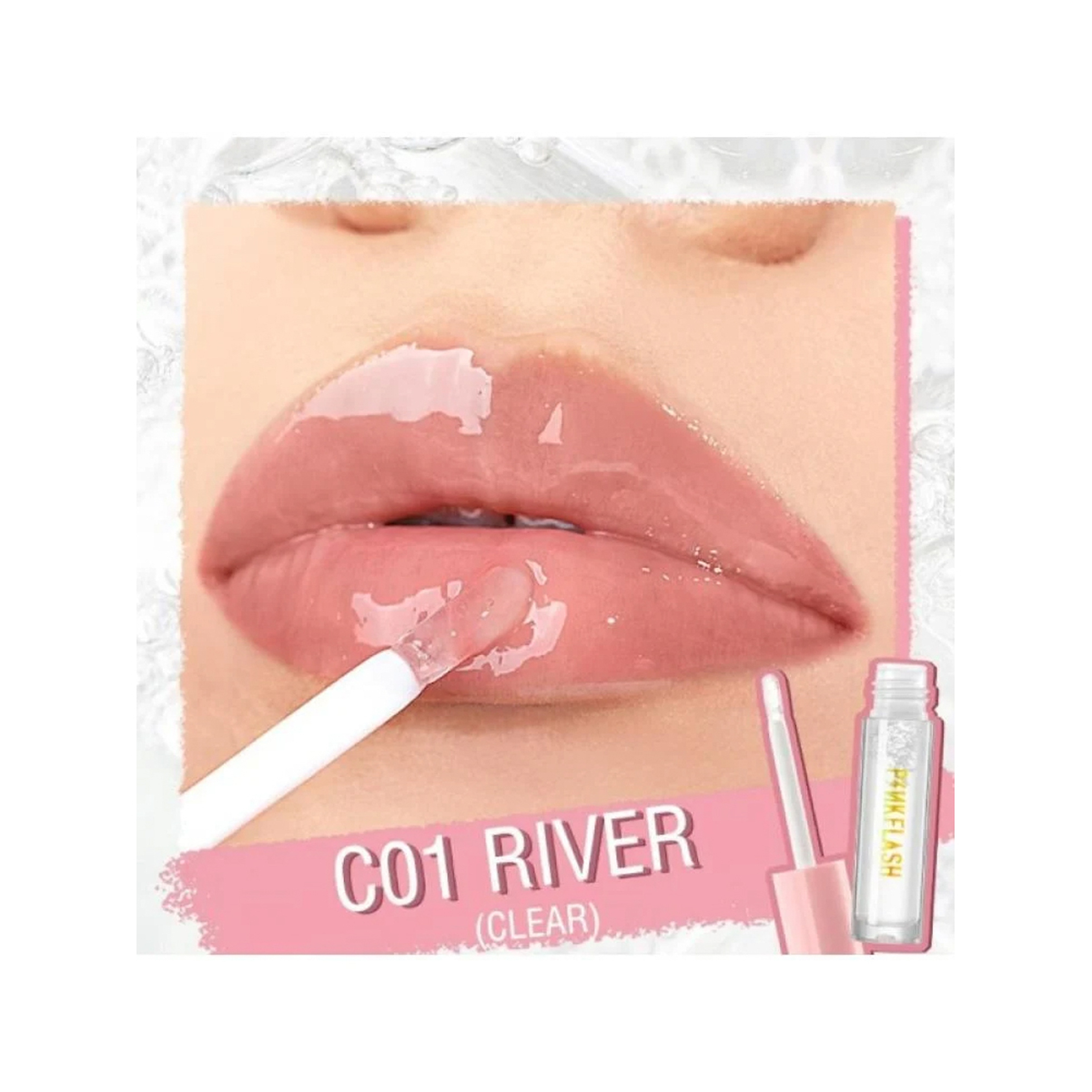 Pink Flash Shiny Lip Gloss