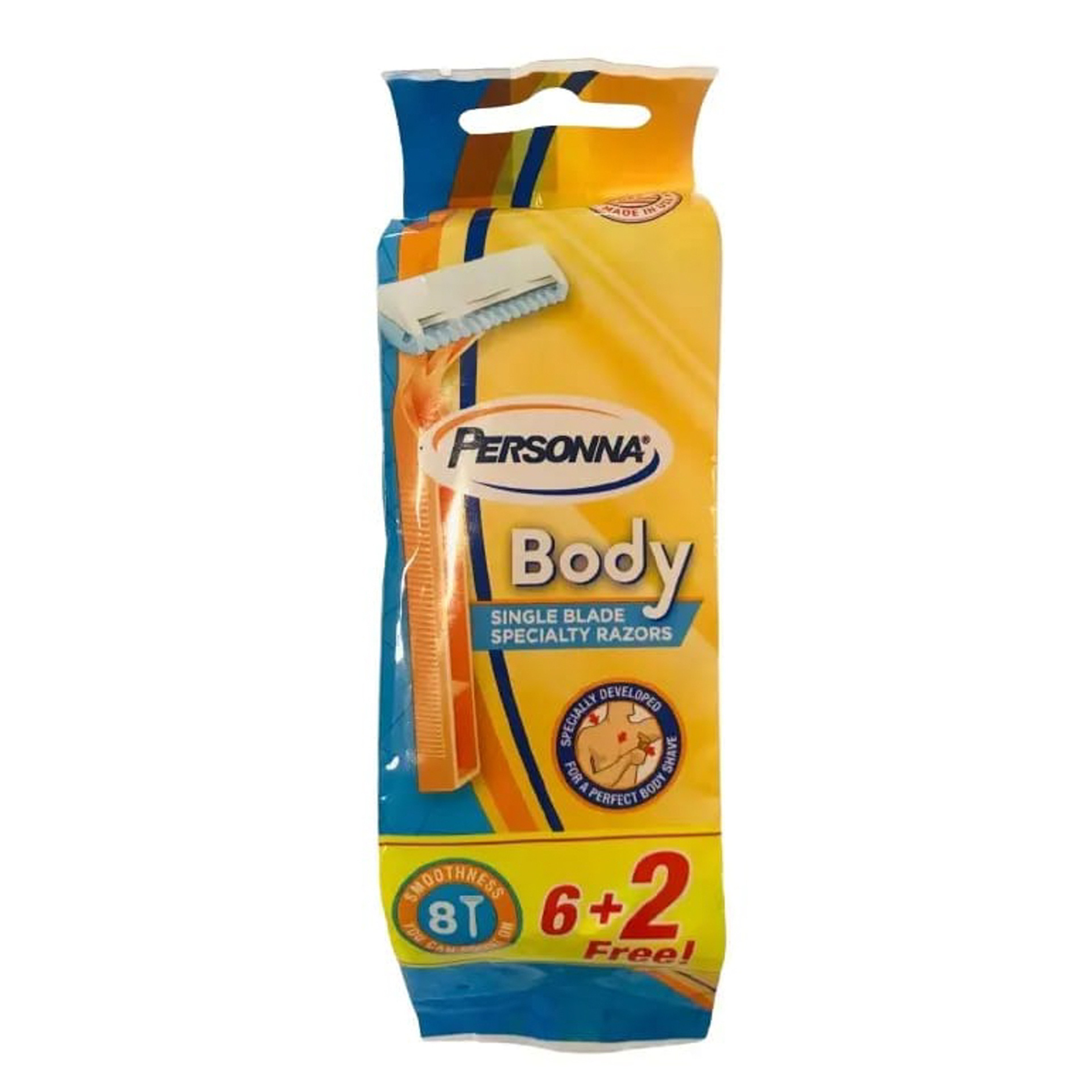 بيرسونا شفرات الحلاقة للرجال 6+2 مجانا