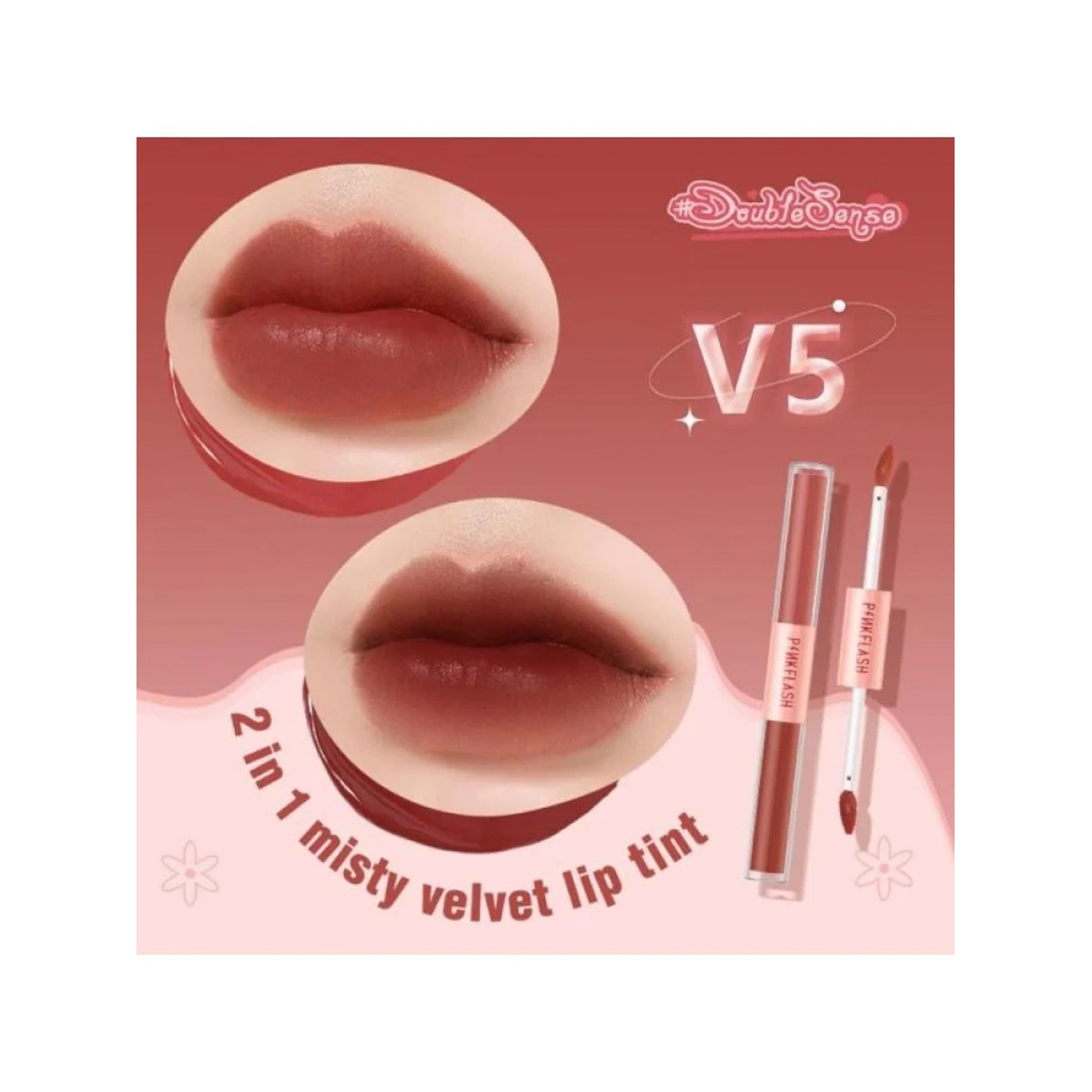 Pink Flash Shiny Dual Lip Gloss