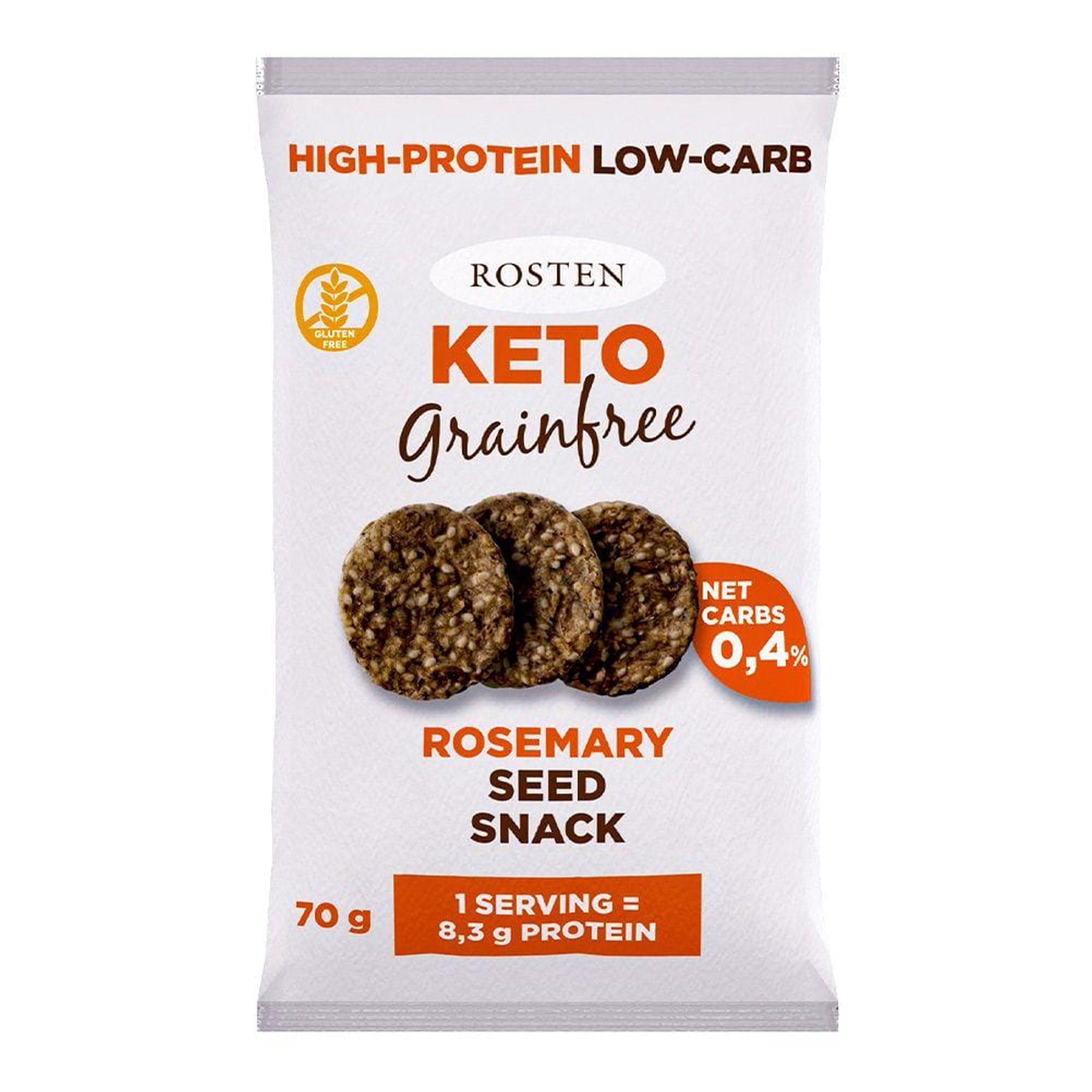 Rosten Keto Crackers With Rosemar 70Gm