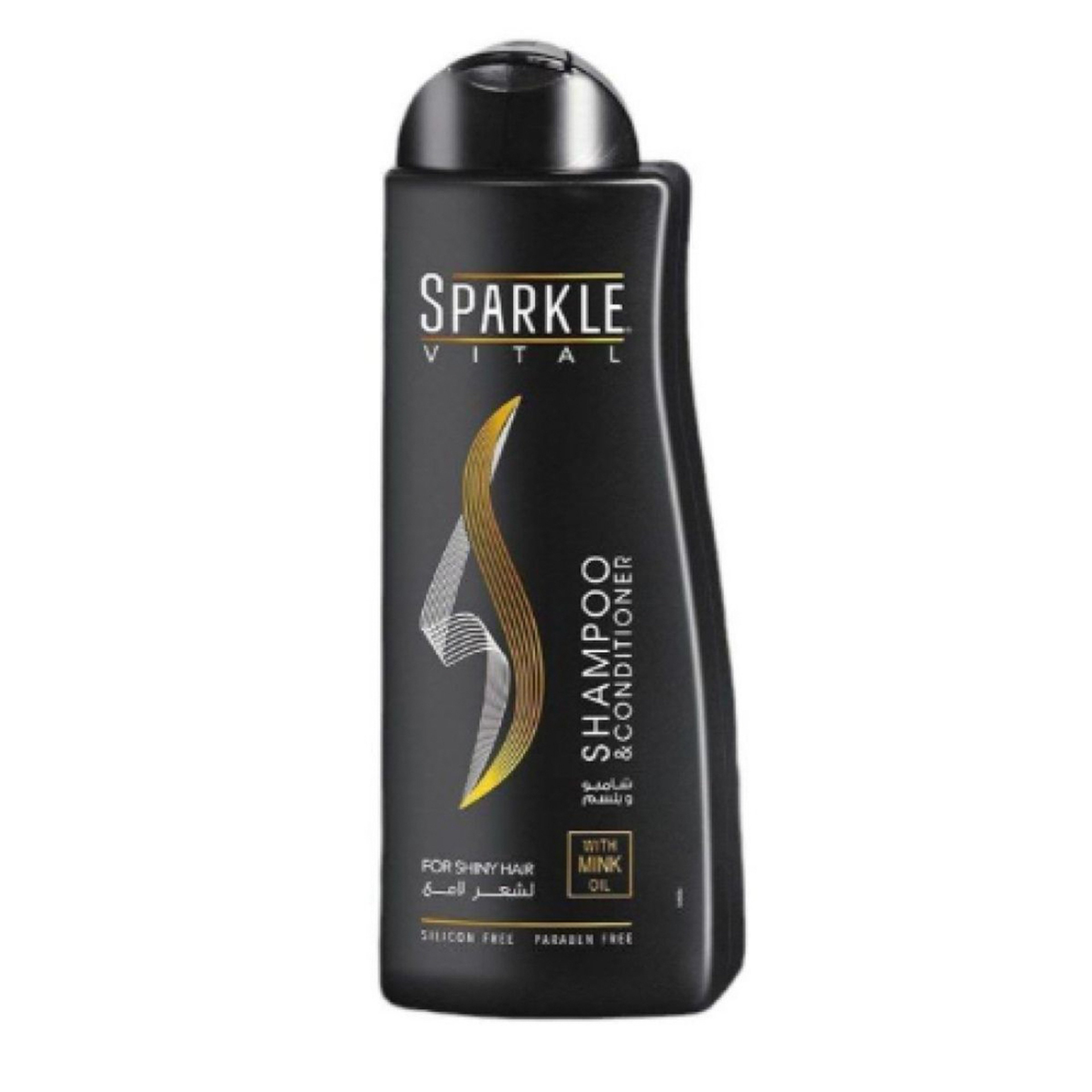 Sparkle vital  forr Shiny hair  Shampoo and conditioner 600 Ml
