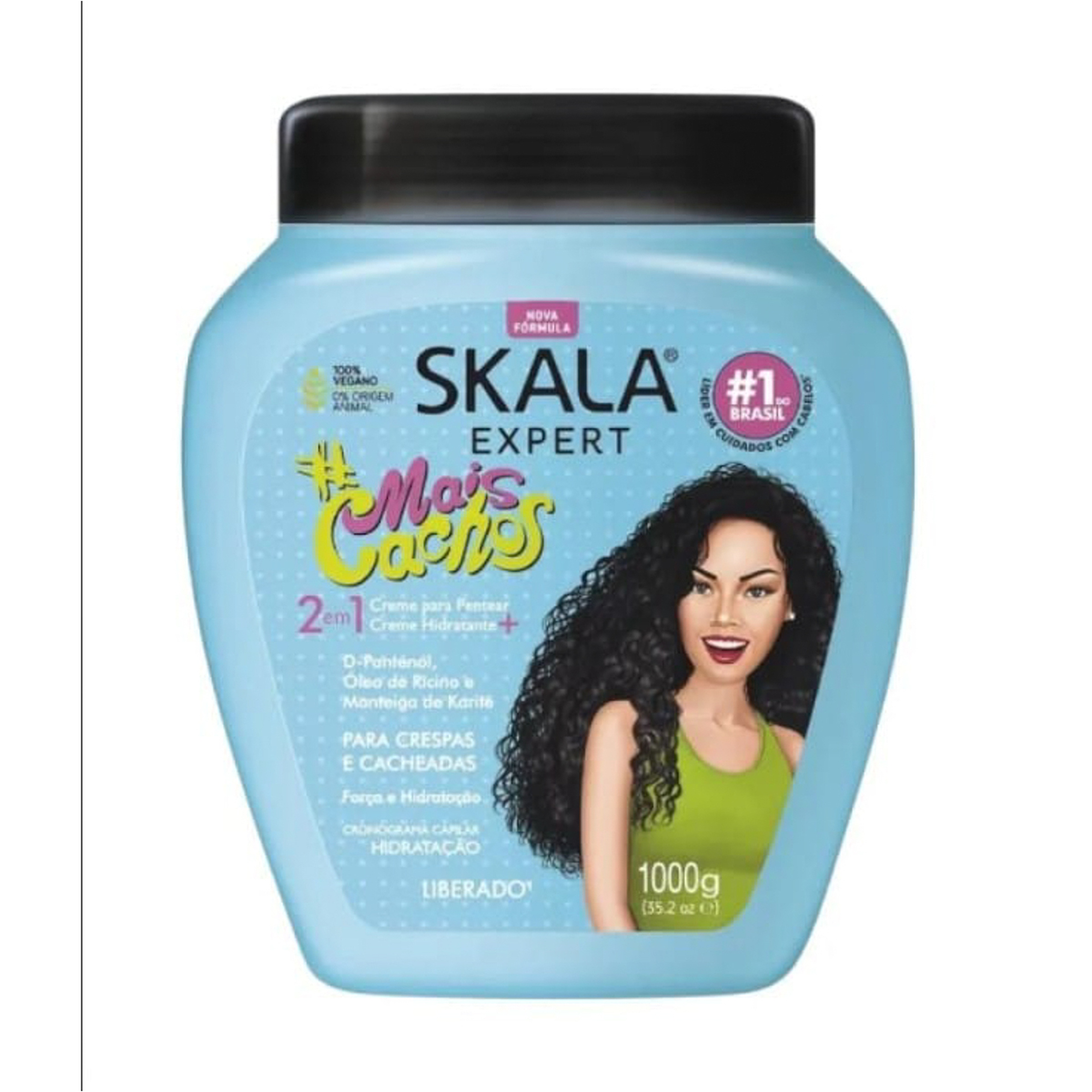 SKALA  Mais Cachos  Expert  castor oil and shea butter 2 in 1 Hair Treatment Conditioner Curly Hair cream 1000 gm