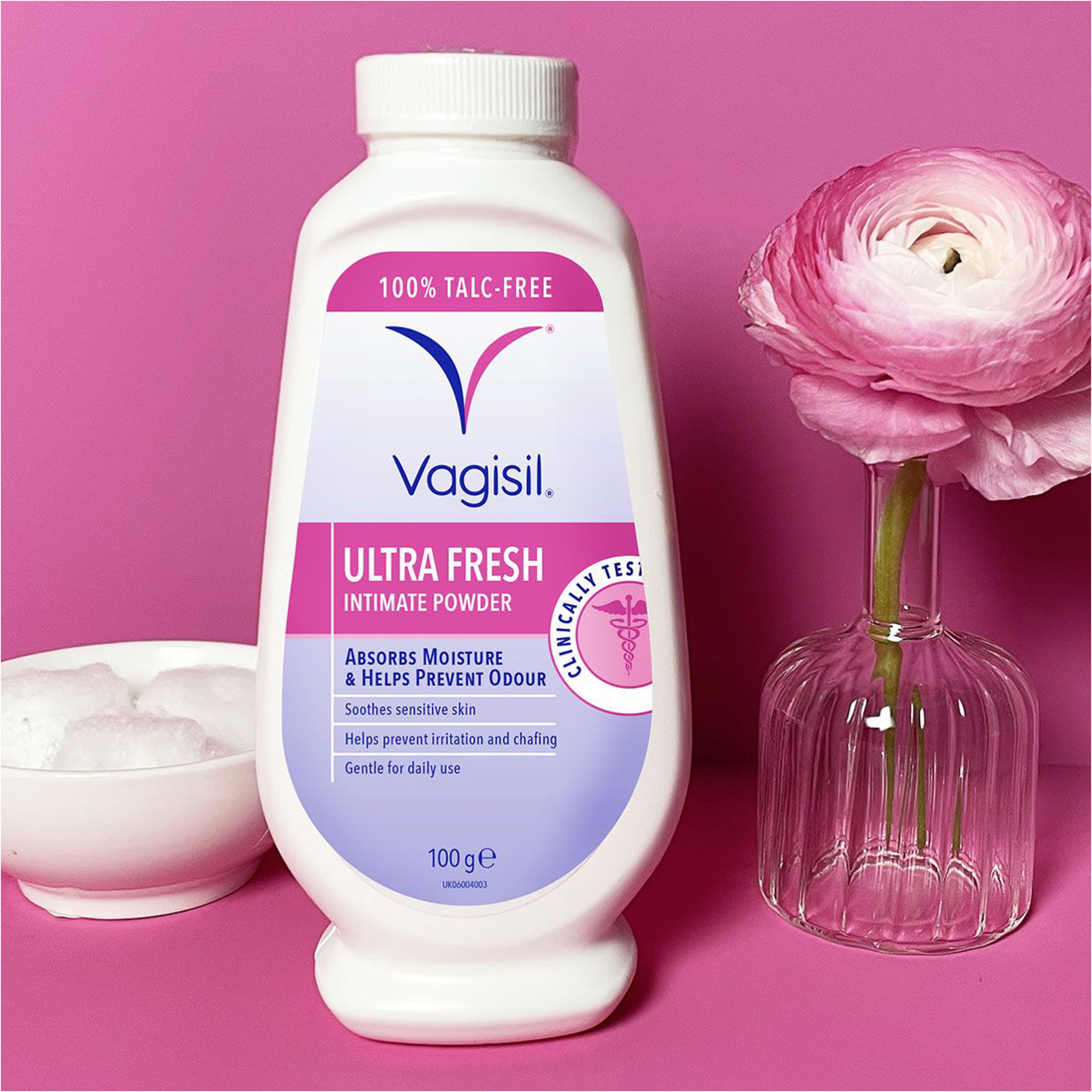 فاجيسيل الترا فريش بودرة للمناطق الحساسة100مل