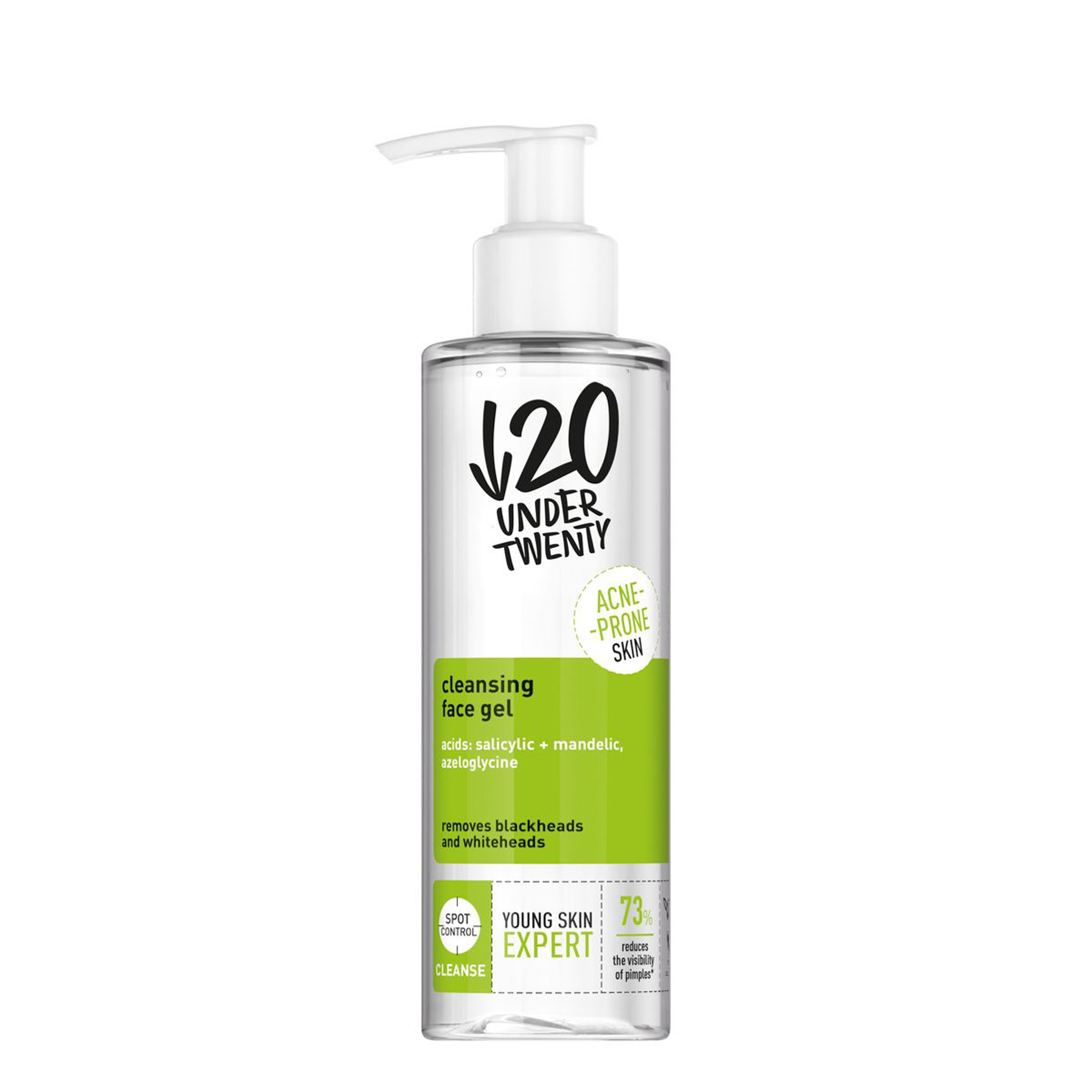 Under Twenty Anti Acne Cleansing Face Wash Gel 190 ml