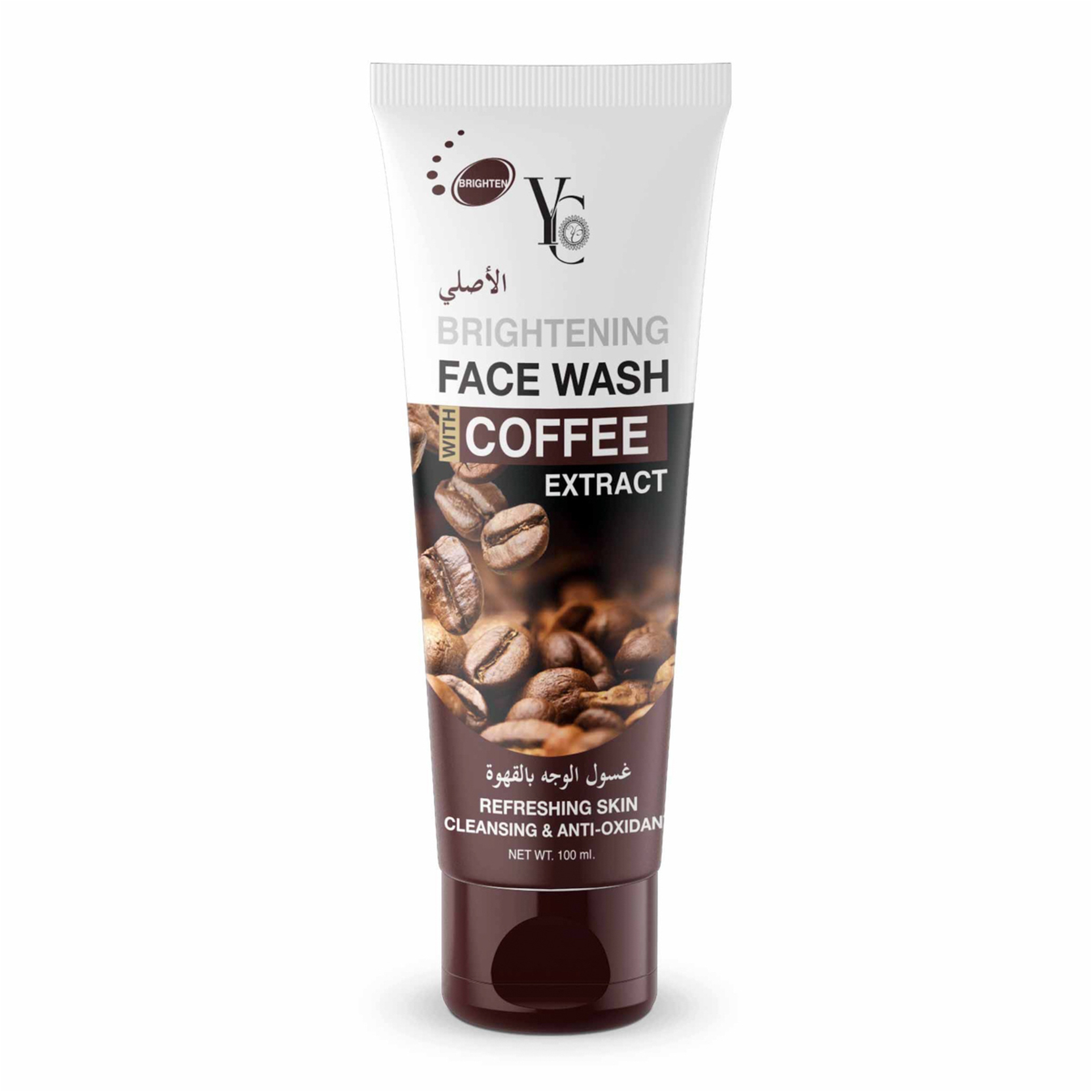 واي سي بمستخلص القهوه غسول للوجه 100 مللي 