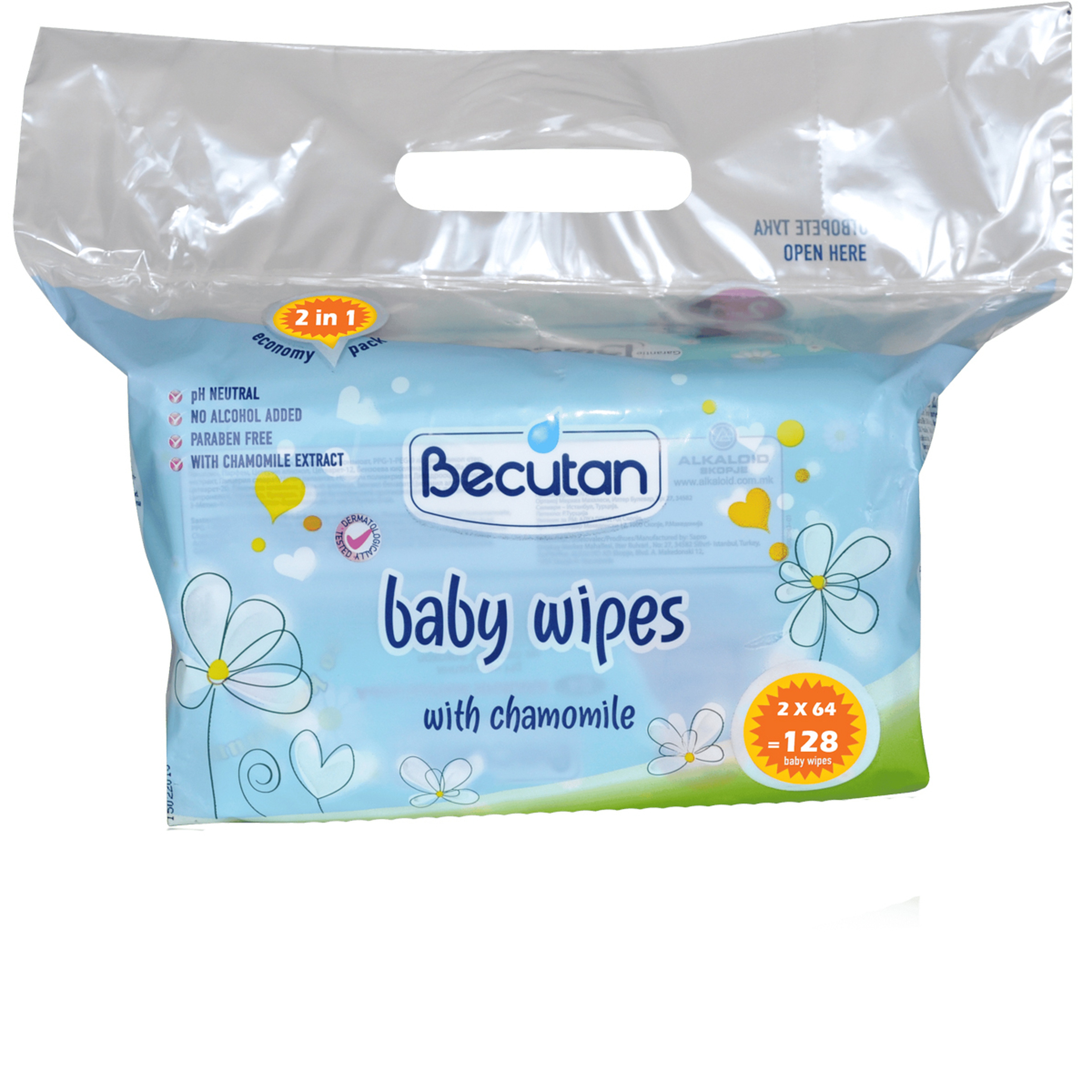 Becutan Baby Wipes With Chamomile
