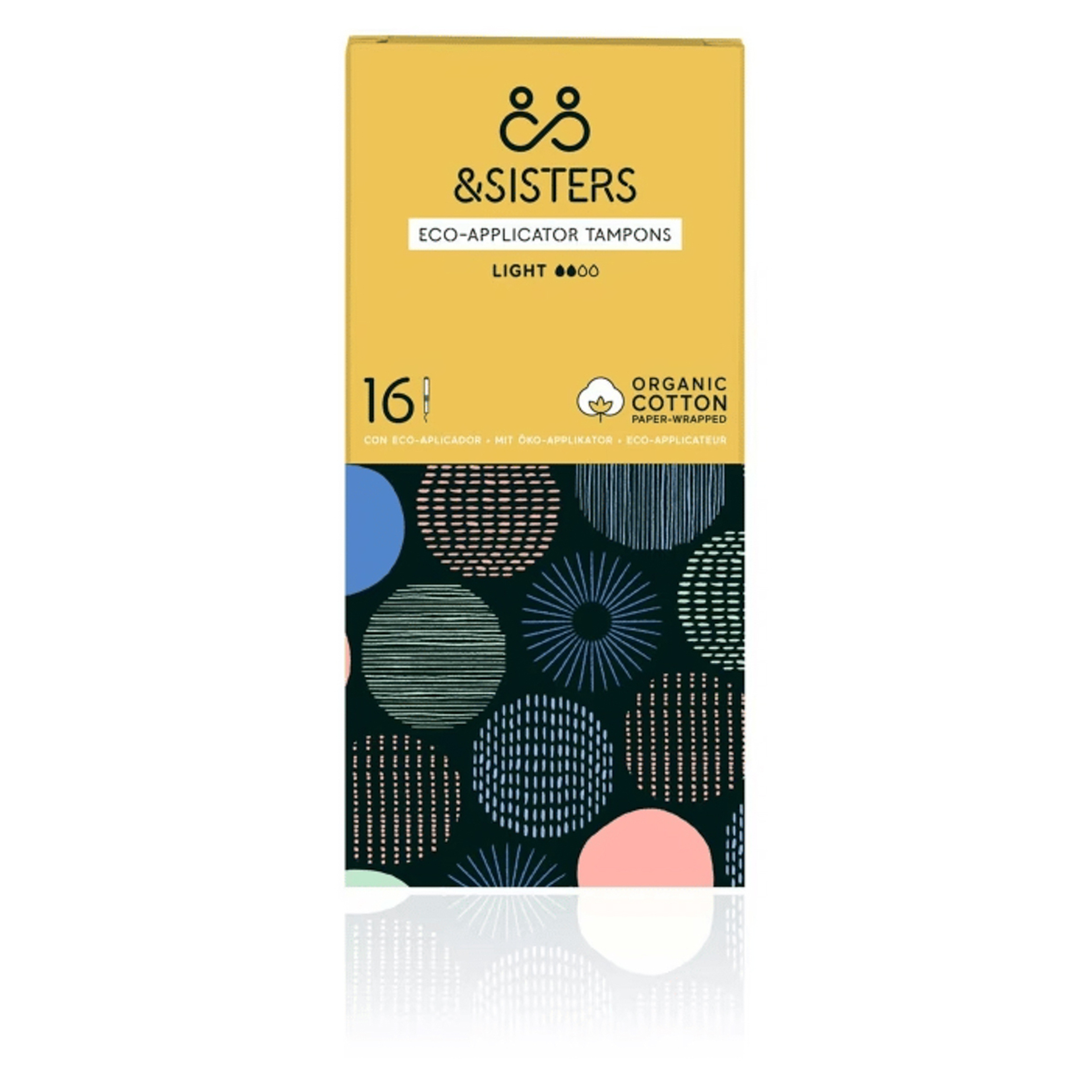 &Sisters Eco-Applicator Tampons, Light 16 Pack