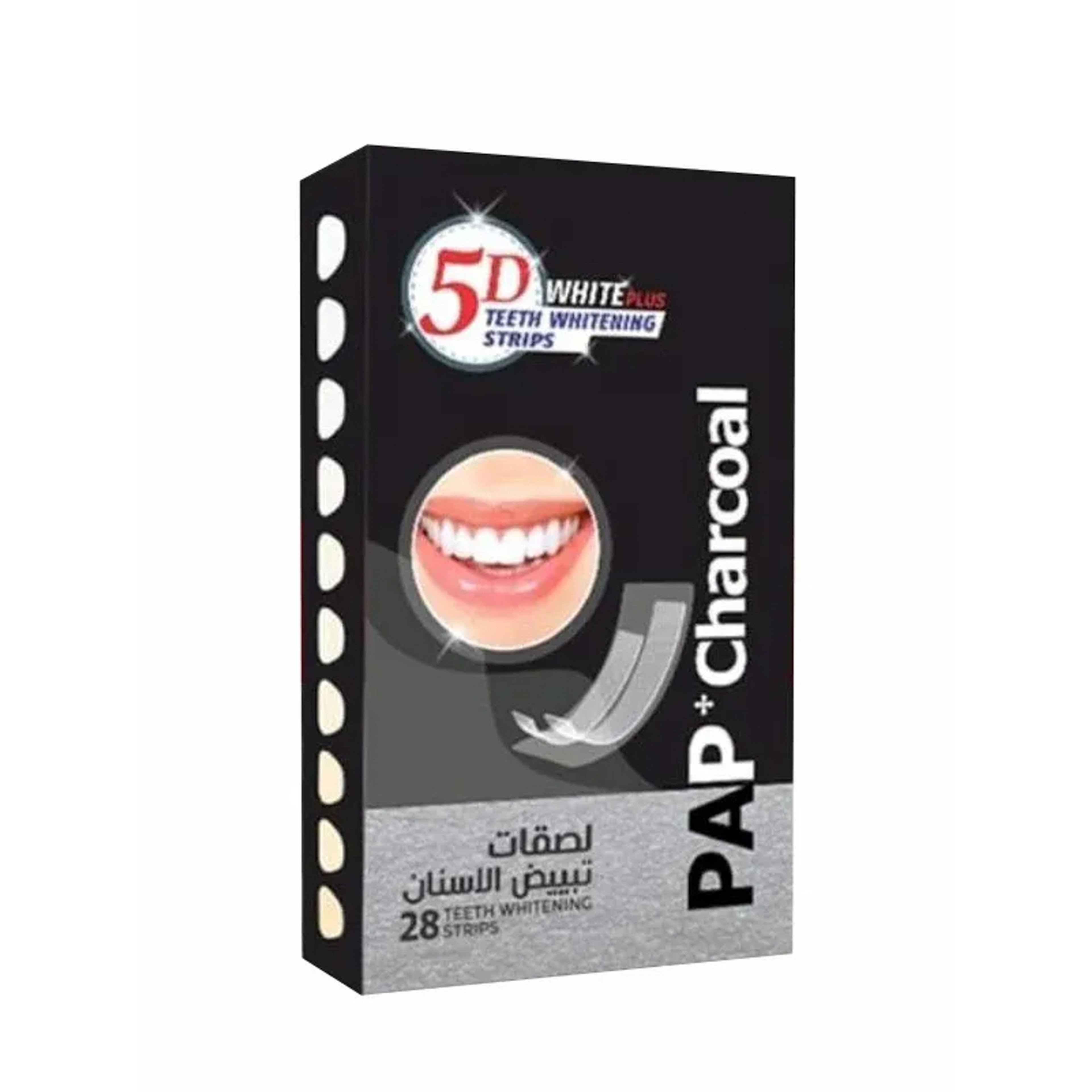5D Teeth Whitening Strips Charcoal 28