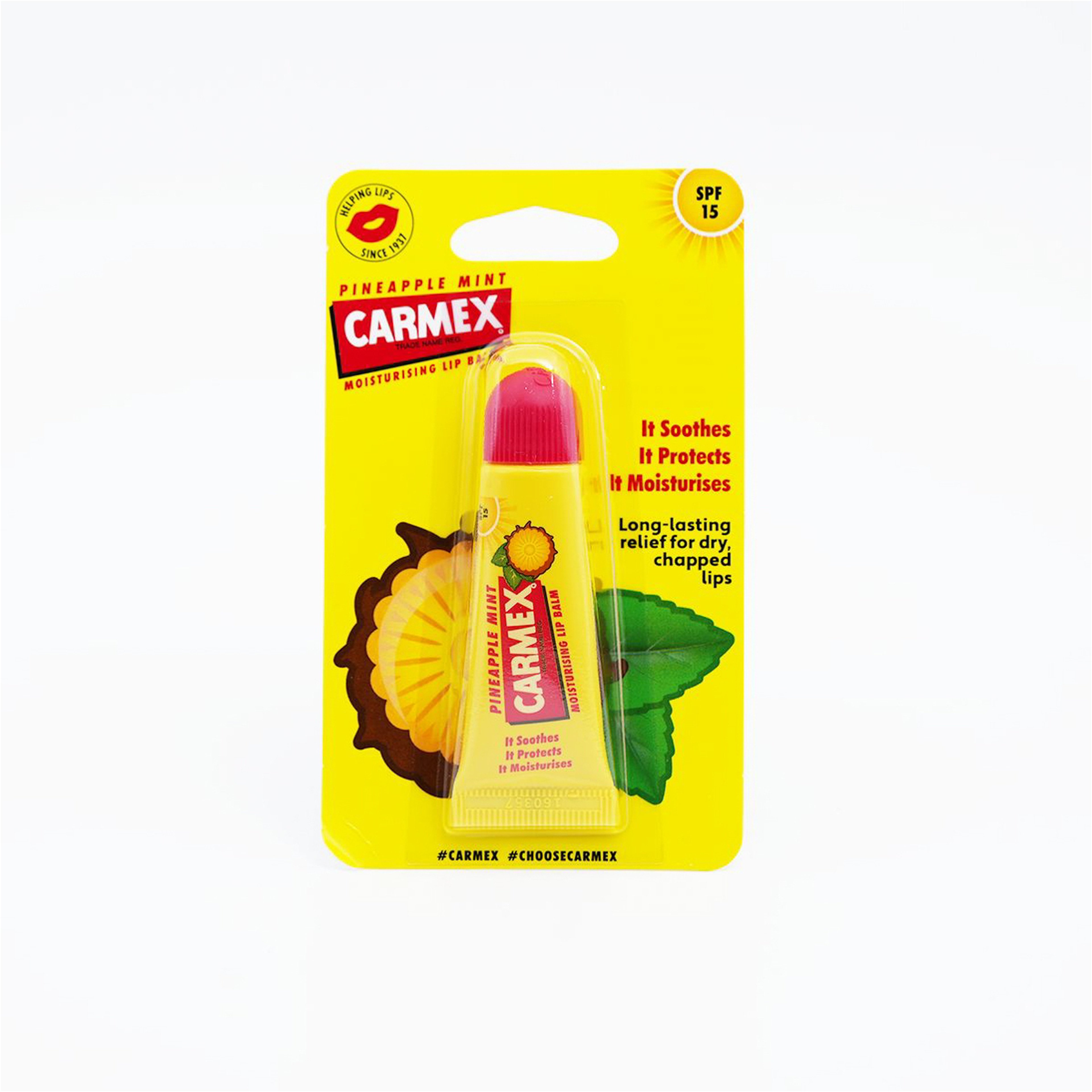Carmex Pineapple & Mint Lip Balm Tube 10Gm
