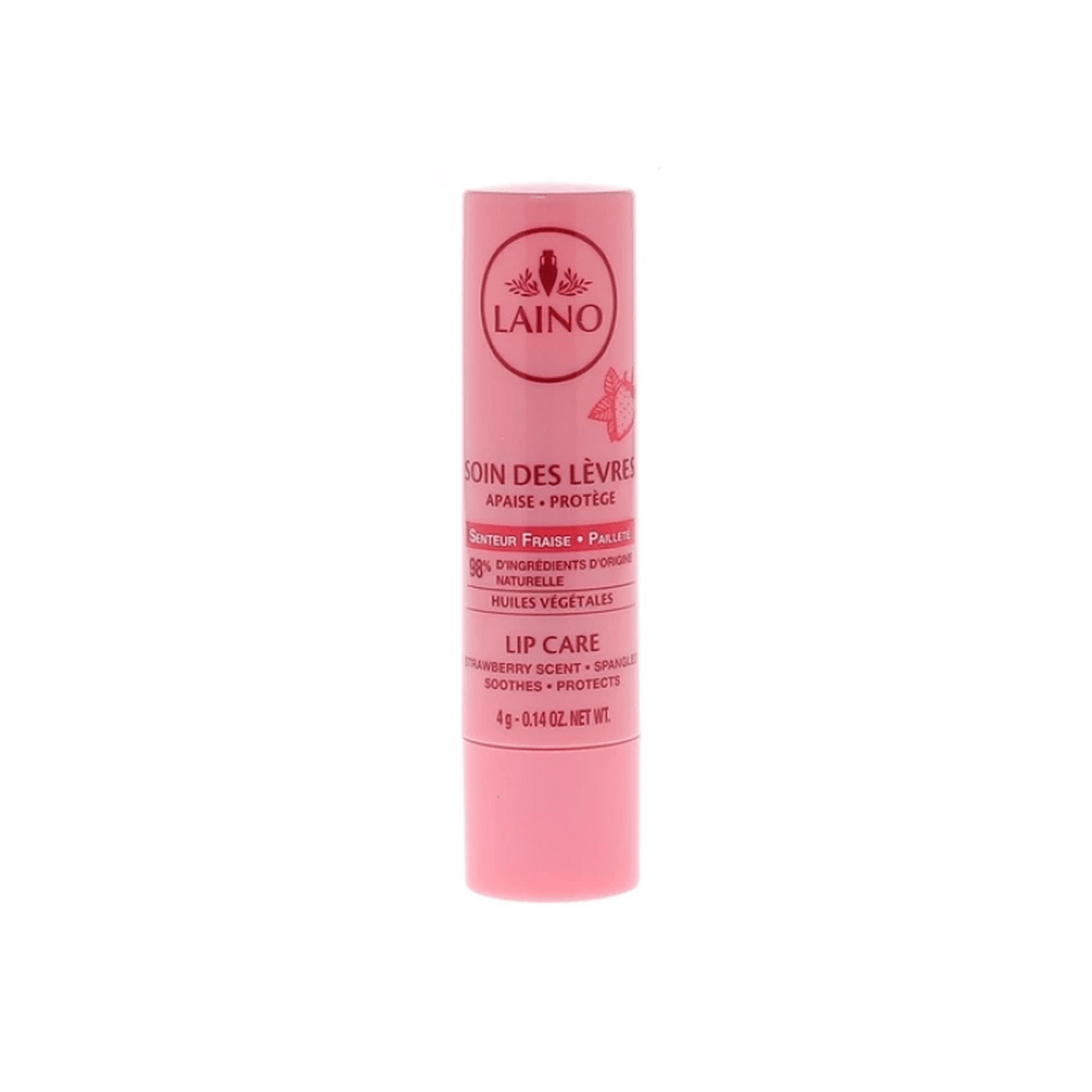 Laino Glitter Lip Care – Strawberry Scent -4 Gm