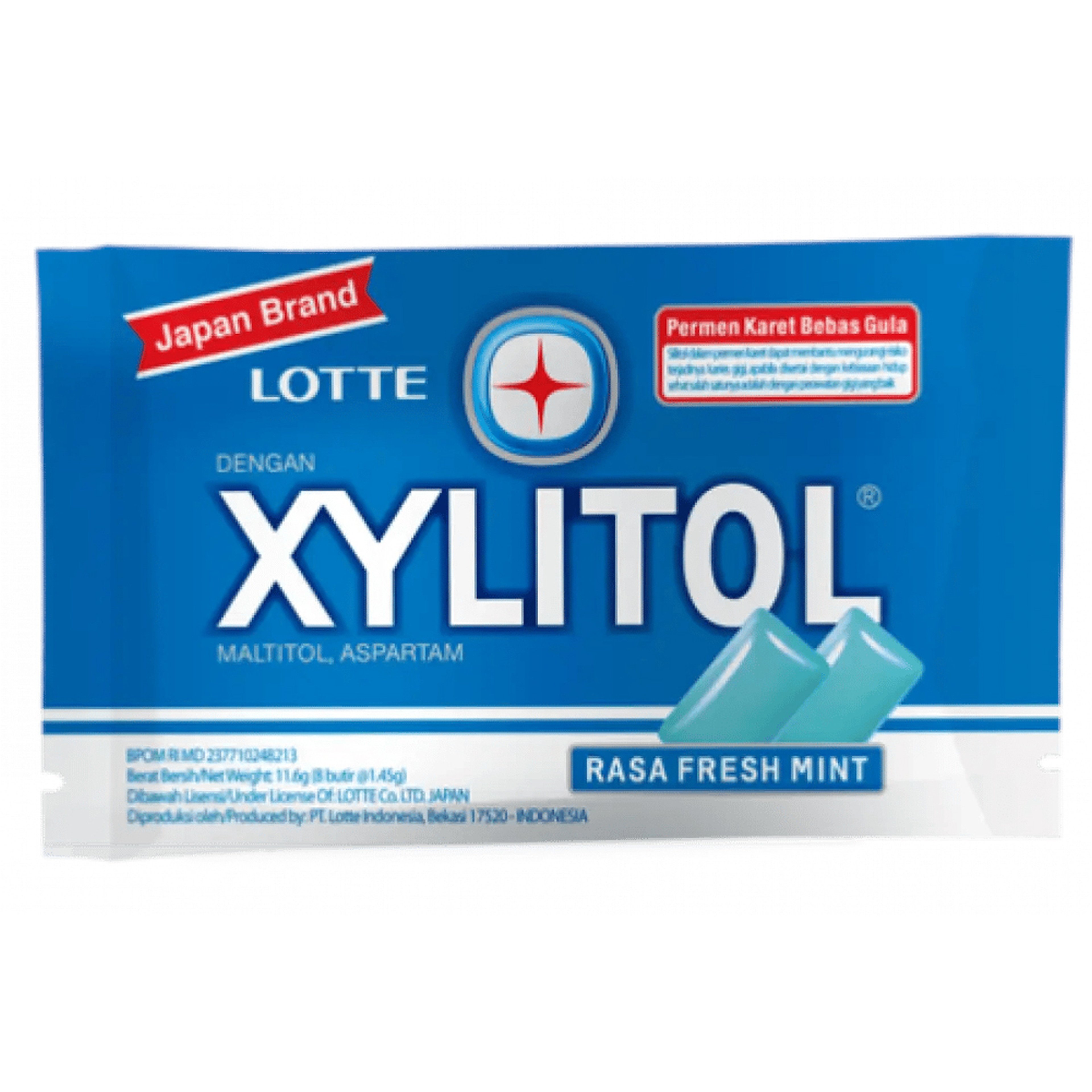 Lotte Xylitol Fresh Mint Flavor Sugar Free