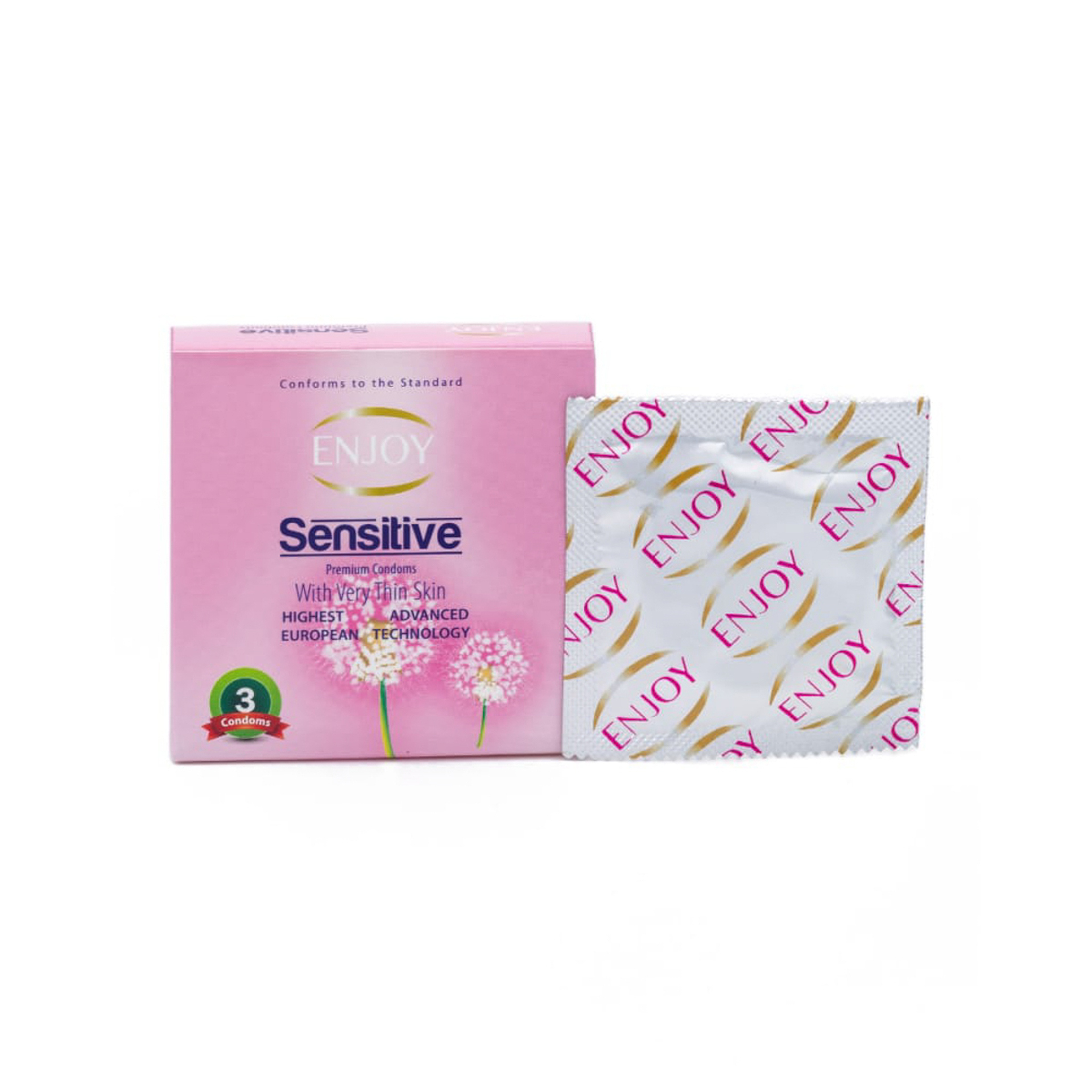Enjoy Sensitive Premium Condoms 3 piece