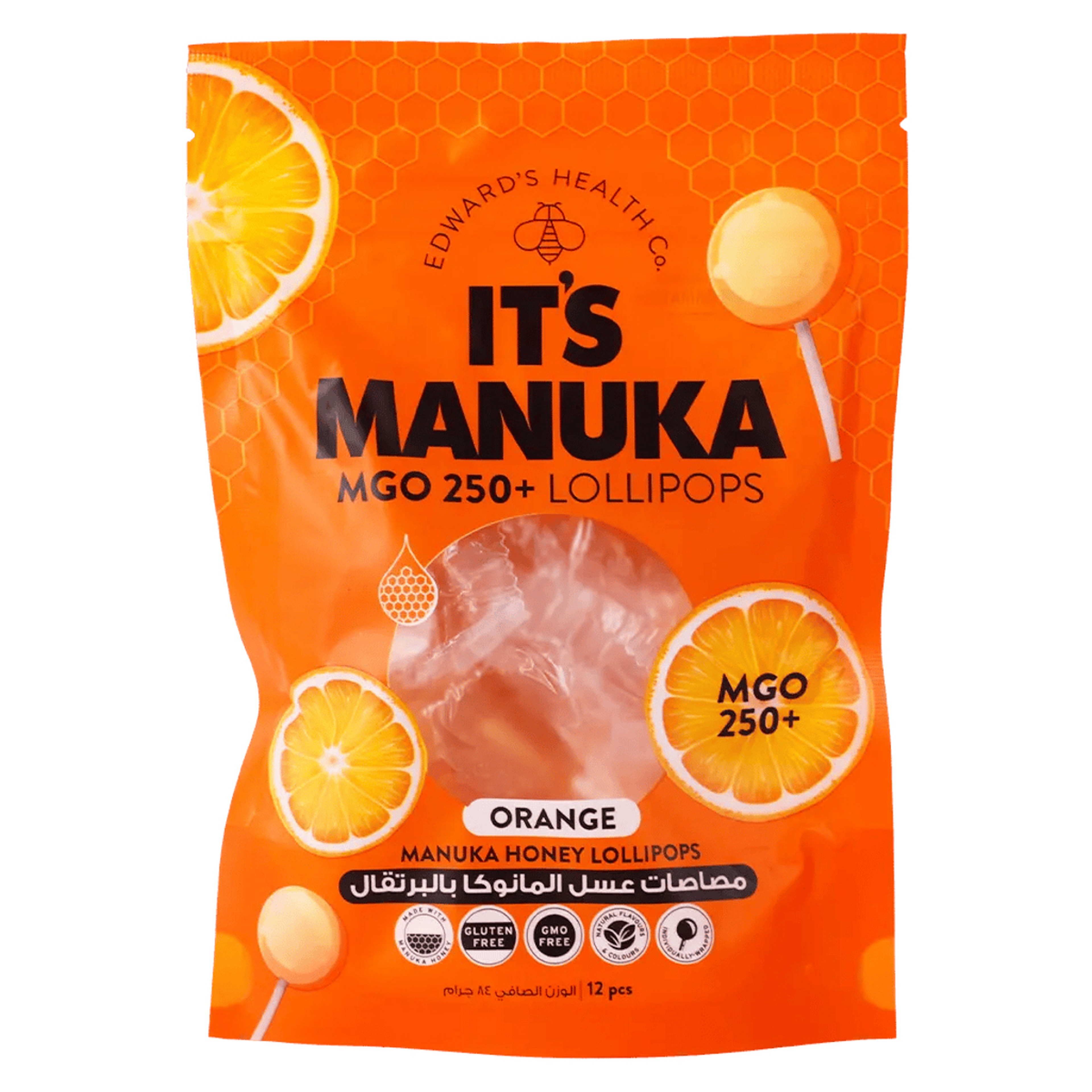 Its Manuka Lollipops Orange 12 piece